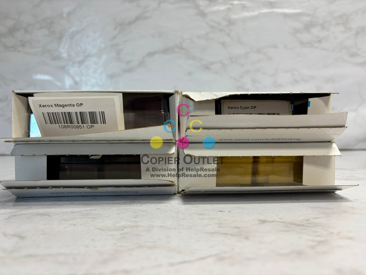 4 New Open Box Xerox ColorQube 8870 CMYK Solid Inks 108R00950,51,52,53 (24 inks)