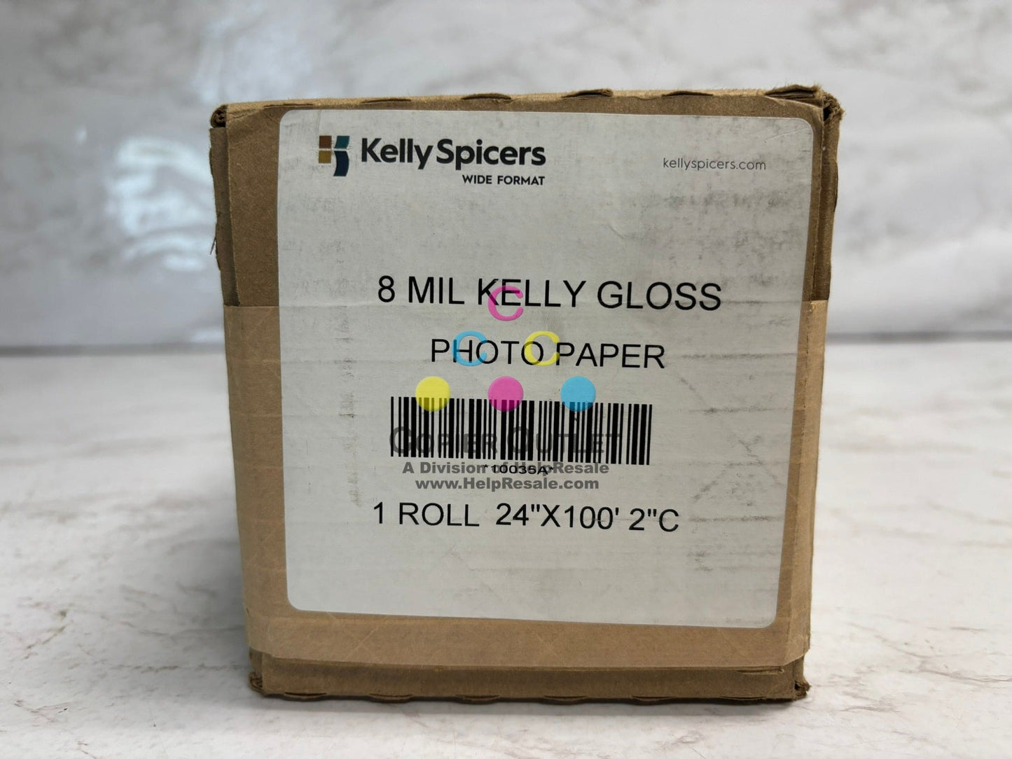 New Kelly Spicers Wide Format 8 mil Gloss Photo Paper 24" x 100" 2"c