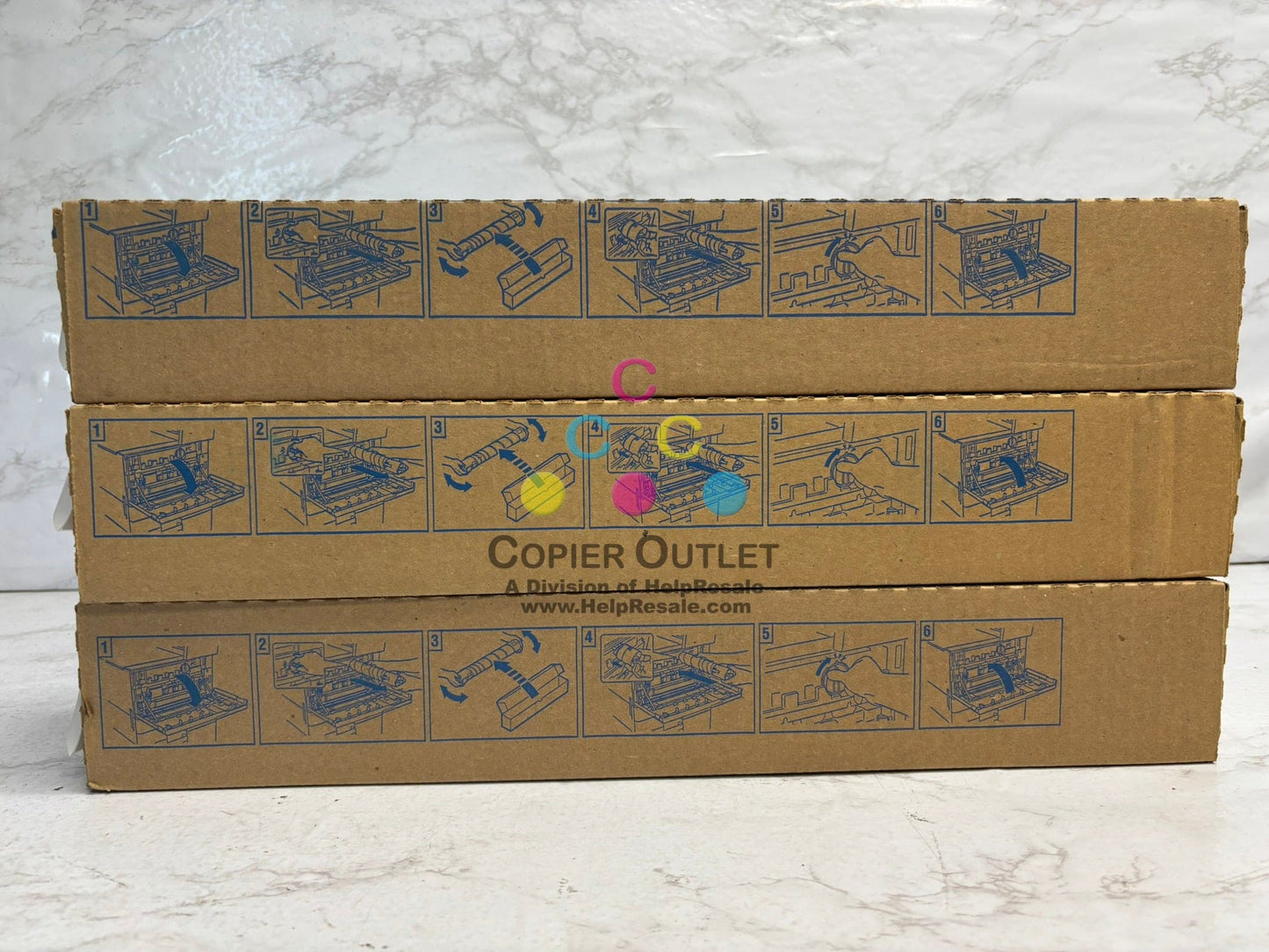 3 OEM Konica Minolta bizhub 308e,368e Low Yield Black Toners TN326K (AAJ603H)