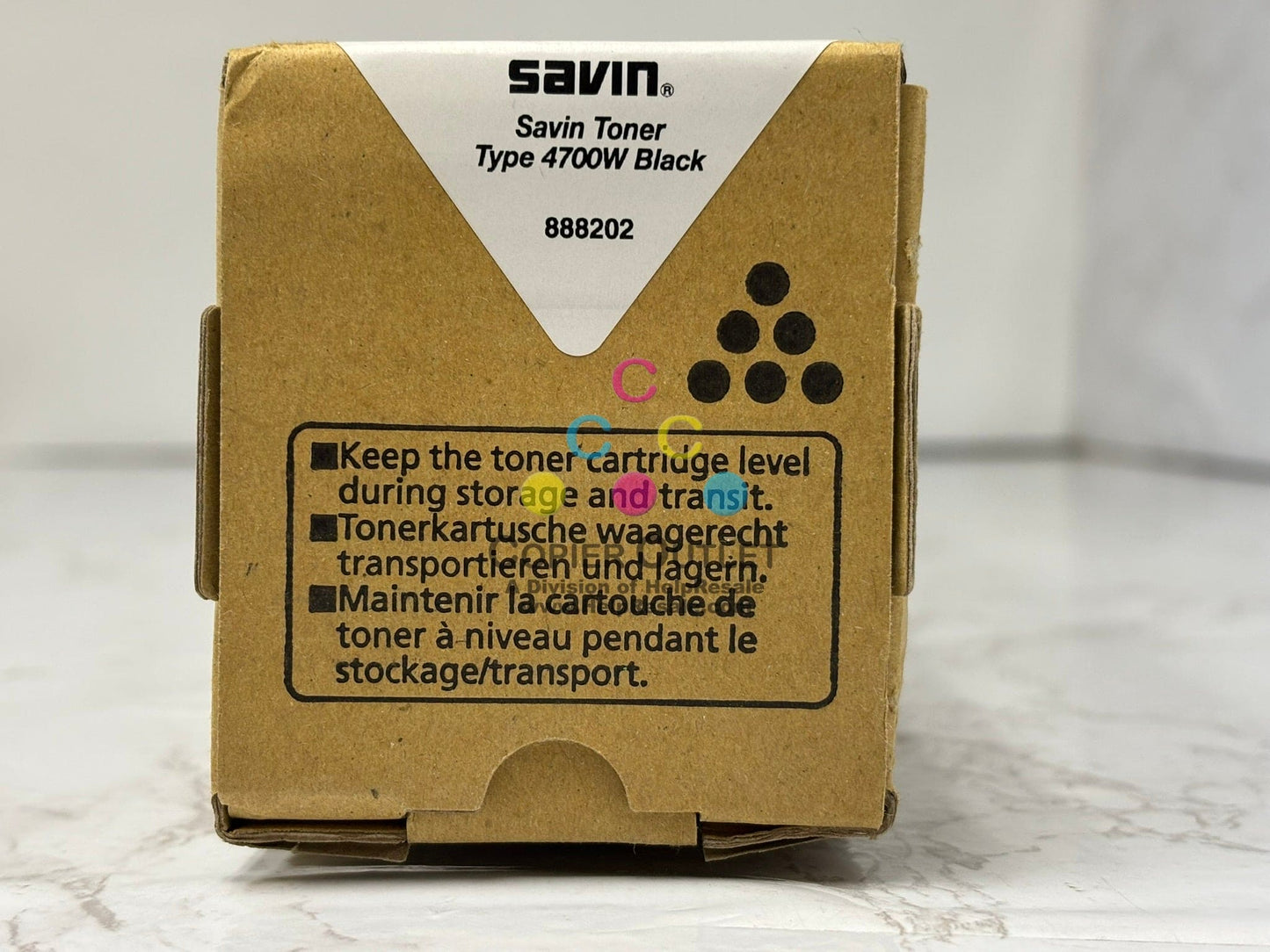 New Genuine Savin 2400WD,2404WD,4700WD Black Toner 888202