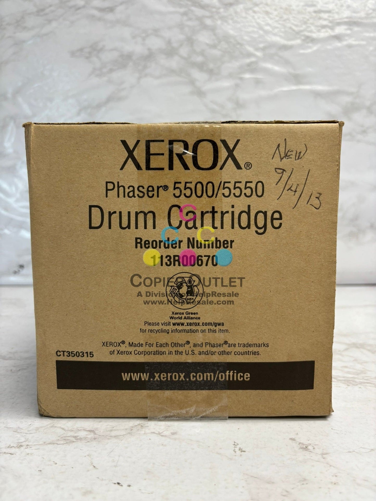 Genuine Xerox Phaser 5500,5550 Drum Cartridge 113R00670 (Water Damaged box)