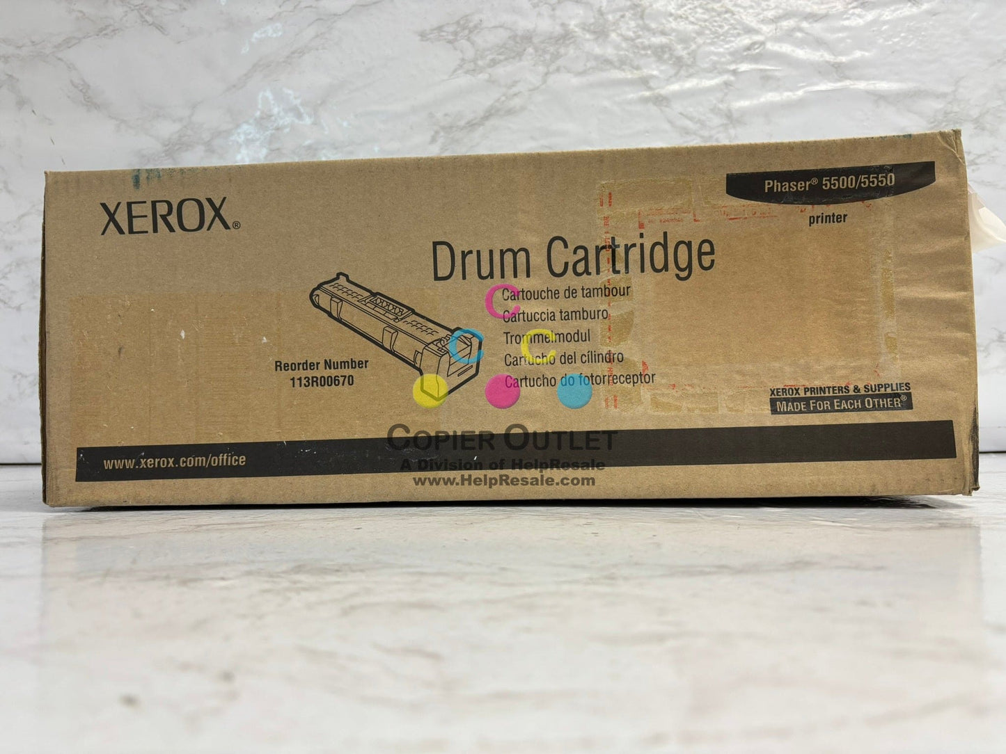 Genuine Xerox Phaser 5500,5550 Drum Cartridge 113R00670 (Water Damaged box)