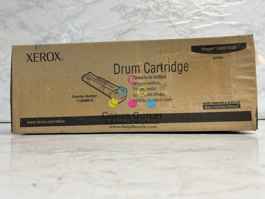 Genuine Xerox Phaser 5500,5550 Drum Cartridge 113R00670 (Water Damaged box)
