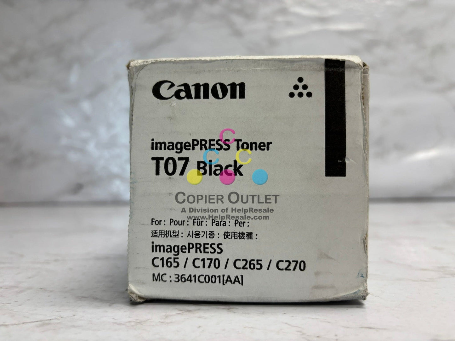 New Cosmetic OEM Canon imagePRESS Lite C165,C170,C265,C270 Black Toner T07K