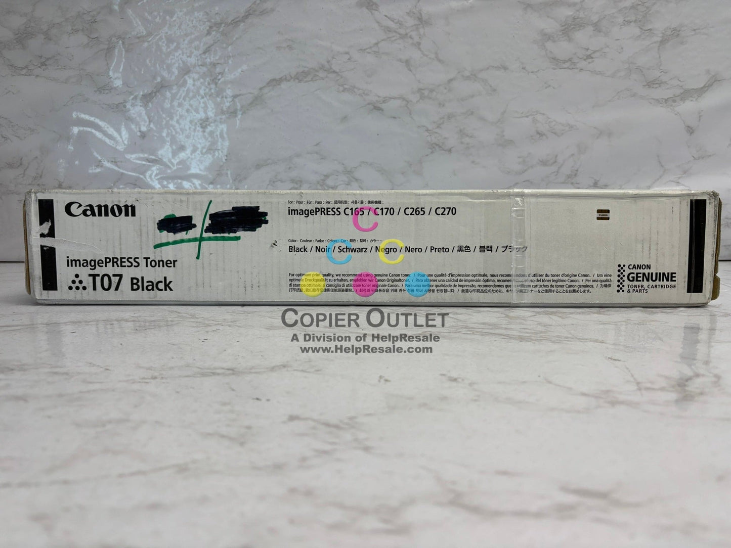 New Cosmetic OEM Canon imagePRESS Lite C165,C170,C265,C270 Black Toner T07K