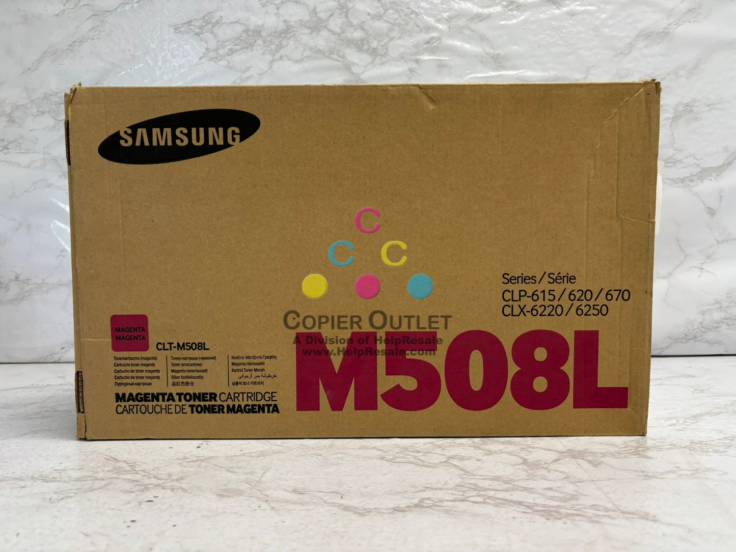 New OEM Samsung CLP-615ND,620N,670ND,6220FX,6250FX Magenta Toner CLT-M508L
