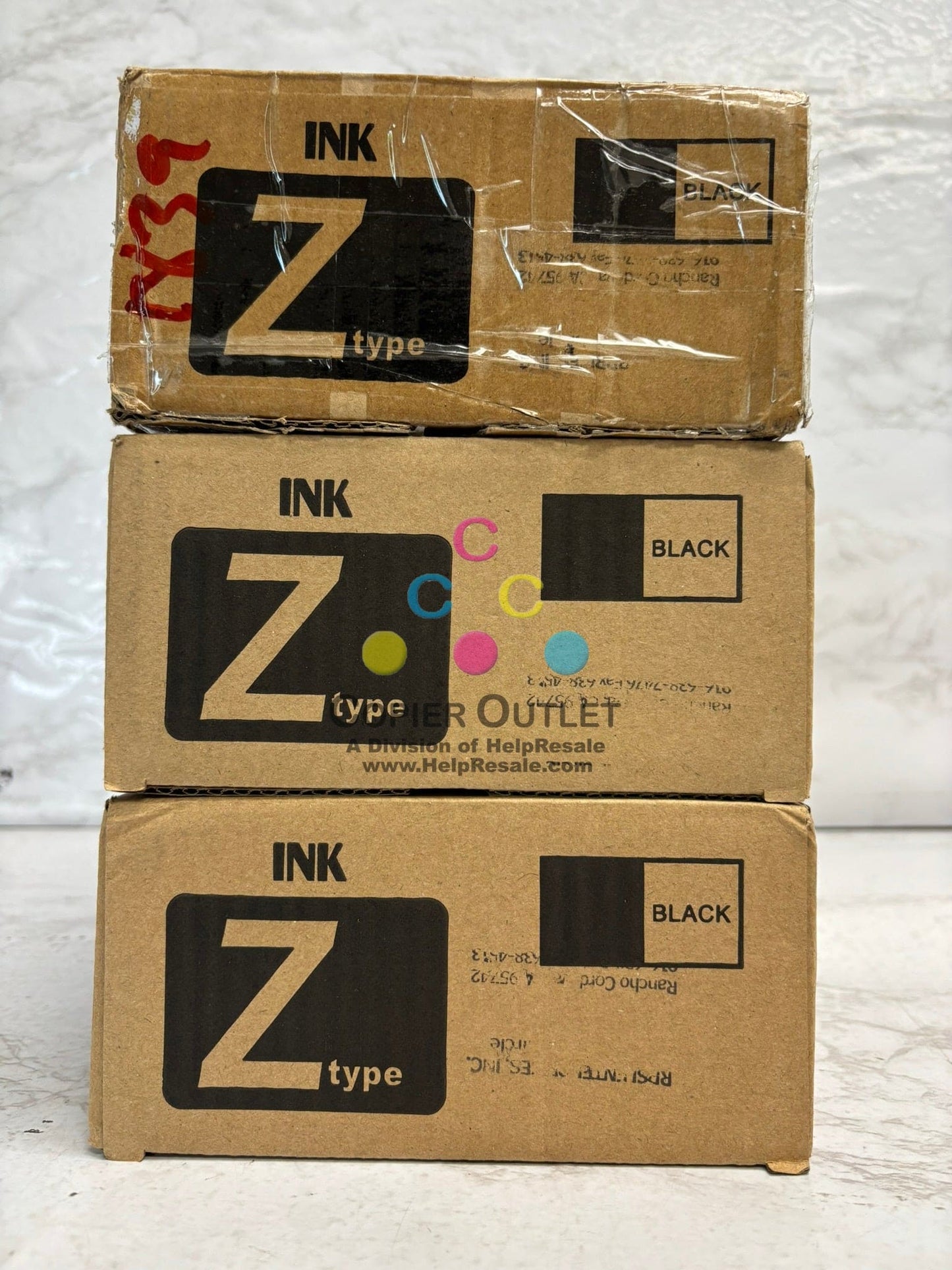 OEM Riso RZ-200,RZ-220,RZ-220UI,RZ-300,RZ-310 Z Type Black Toners S-4253 (5 Toners)