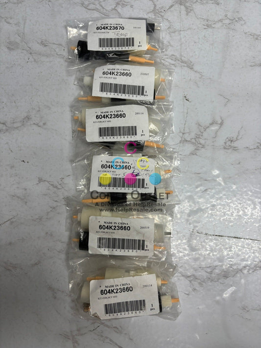 6 Genuine Xerox 4112,4127 Roller Kit and Repair Kit 604K23660 x5, 604K23670 x1