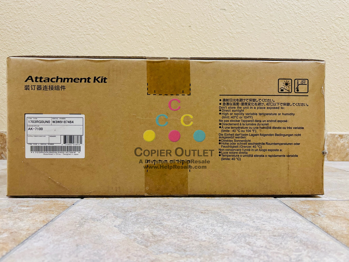 Genuine Kyocera  DF-7120 , DF-7110 Attatchment Kit AK-7100 1703RG0UN0