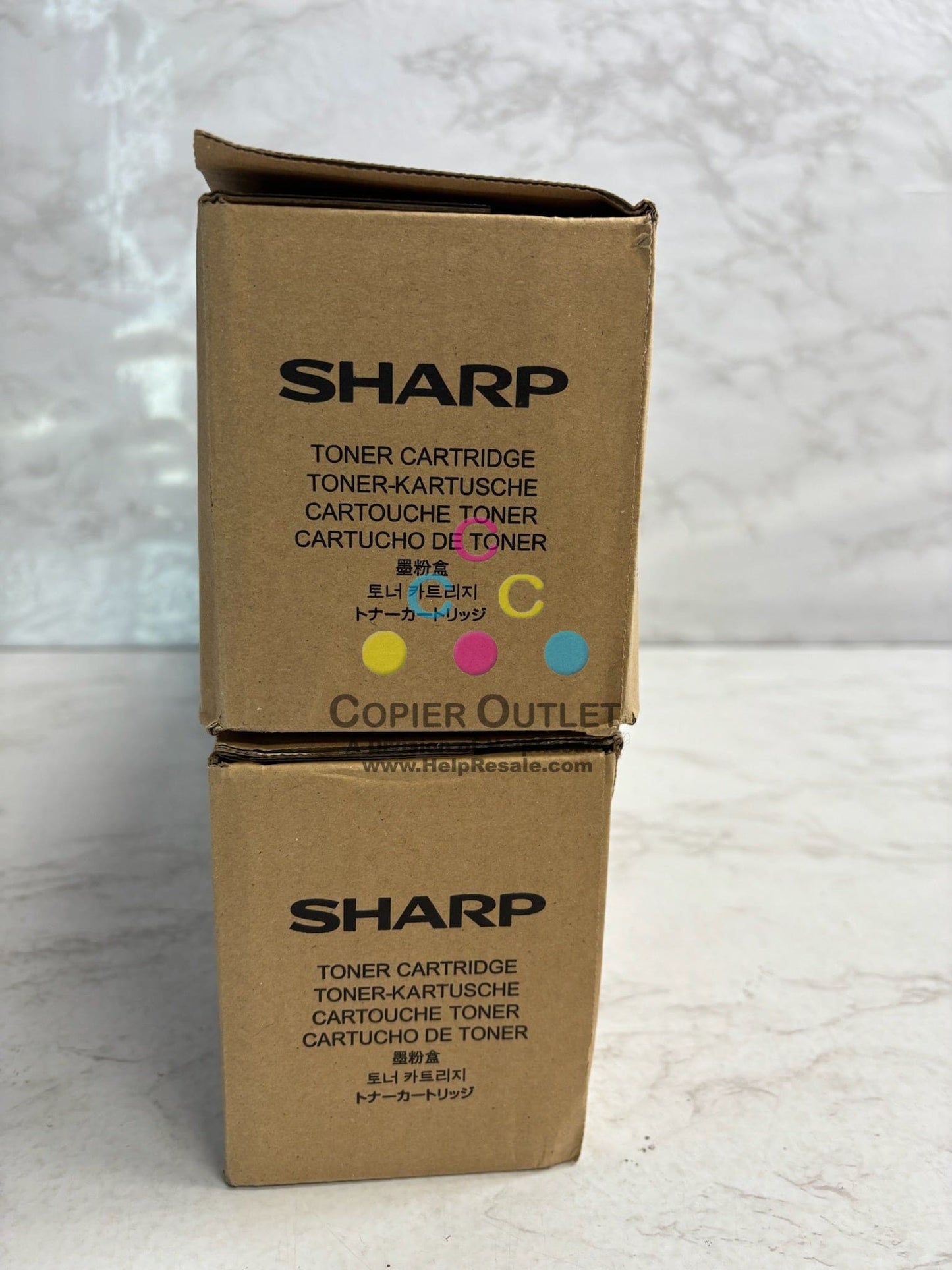 2 New Genuine Sharp MX-7081,MX-8081 Mag & Yellow Toners MX-80NT-MA, MX-80NT-YA