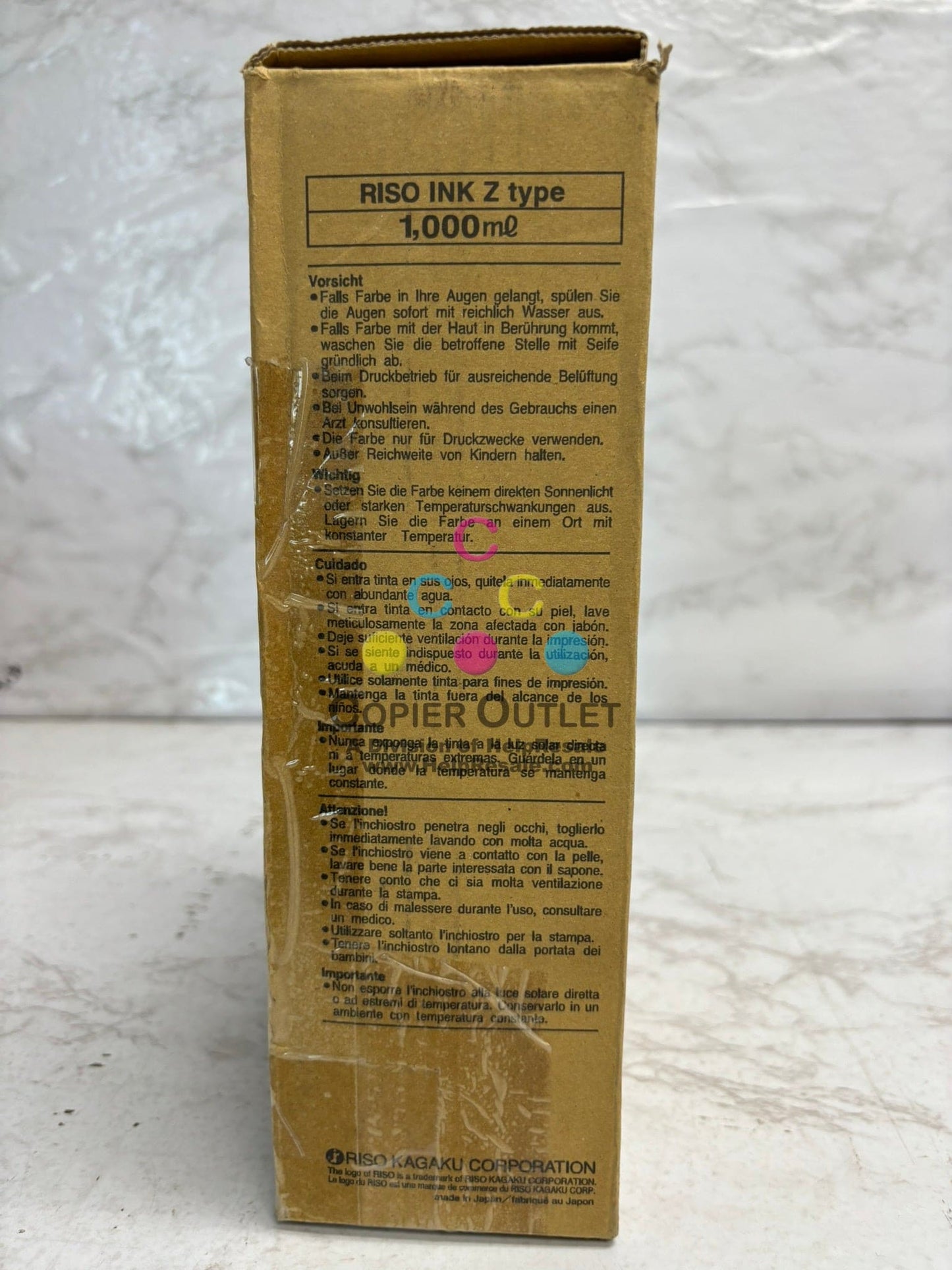 New OEM Riso EZ 220, 390, 590, MZ 730, 770, 790 Red Ink type Z S-4275U / S4275U