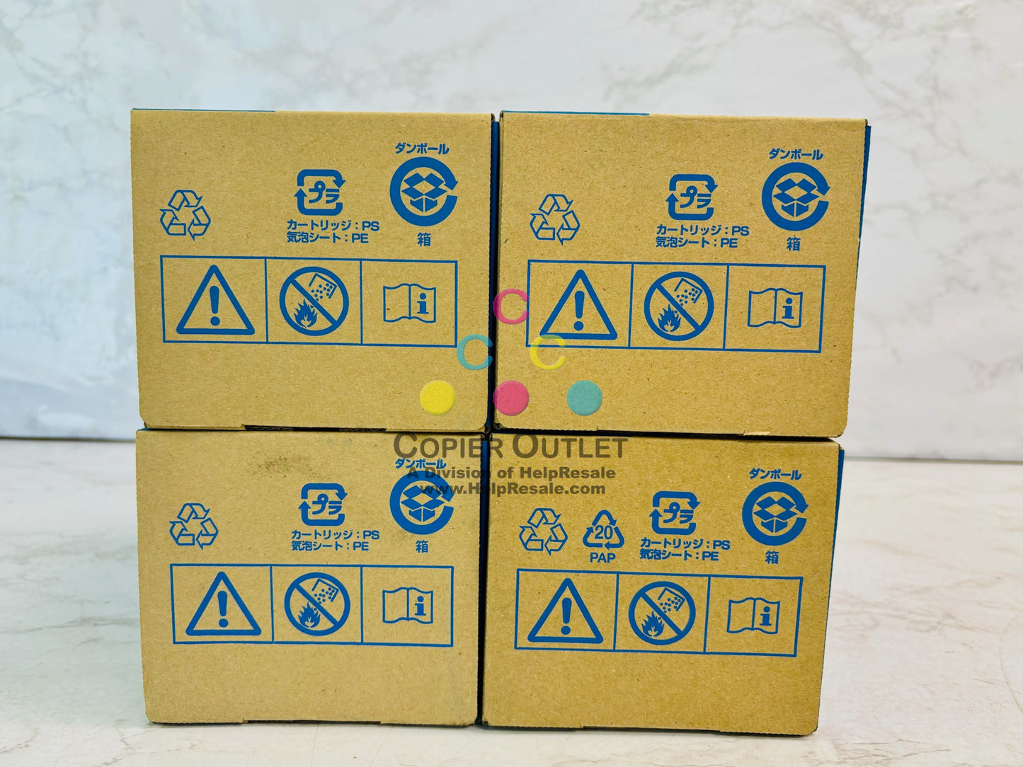4 Genuine Konica bizhub C4000i, C3300i Cyan, Magenta, Yellow & Black Toner TNP81