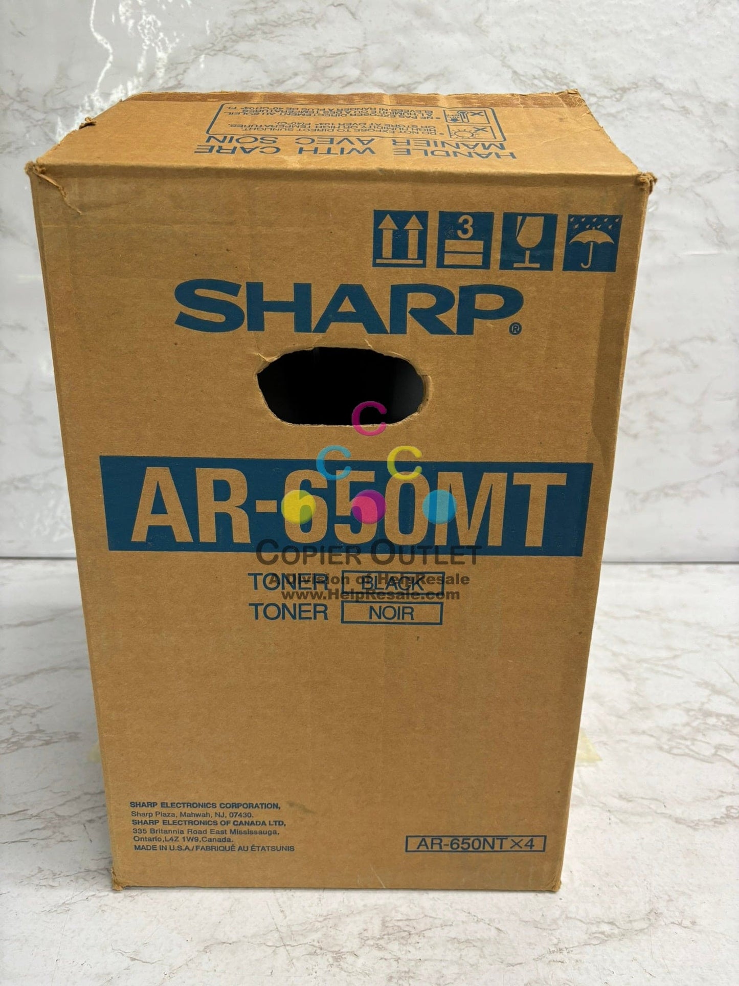 New Genuine Sharp AR-650, AR-800 Black Toners AR-650NT (4 Toners in total)