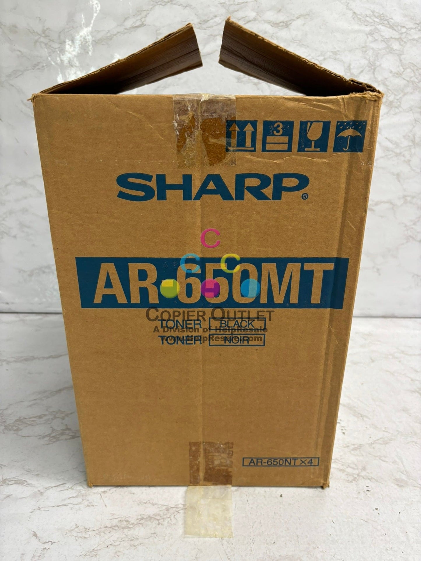 New Genuine Sharp AR-650, AR-800 Black Toners AR-650NT (4 Toners in total)