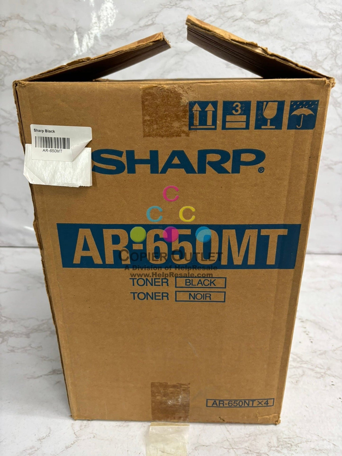 New Genuine Sharp AR-650, AR-800 Black Toners AR-650NT (4 Toners in total)