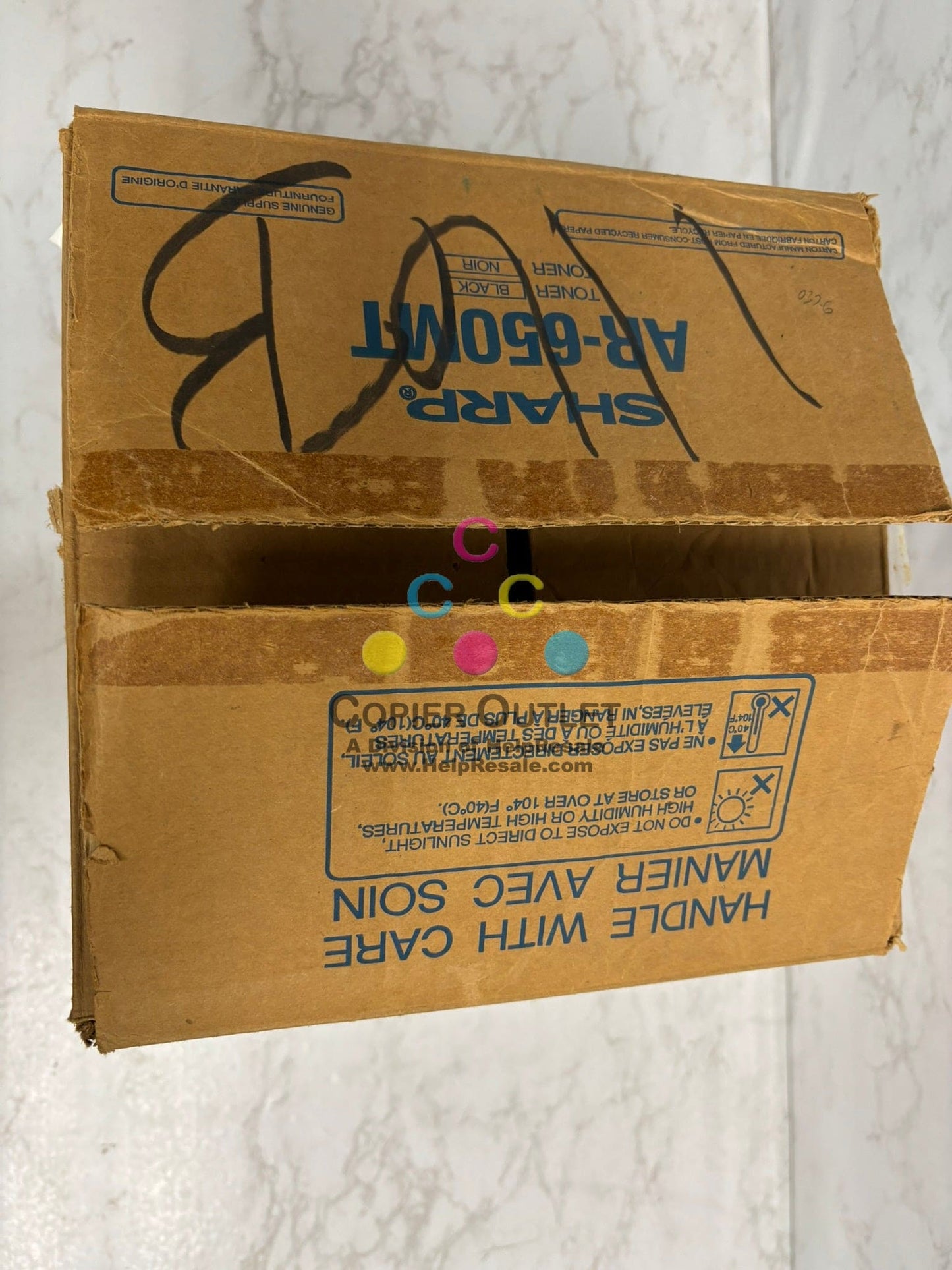 New Genuine Sharp AR-650, AR-800 Black Toners AR-650NT (4 Toners in total)