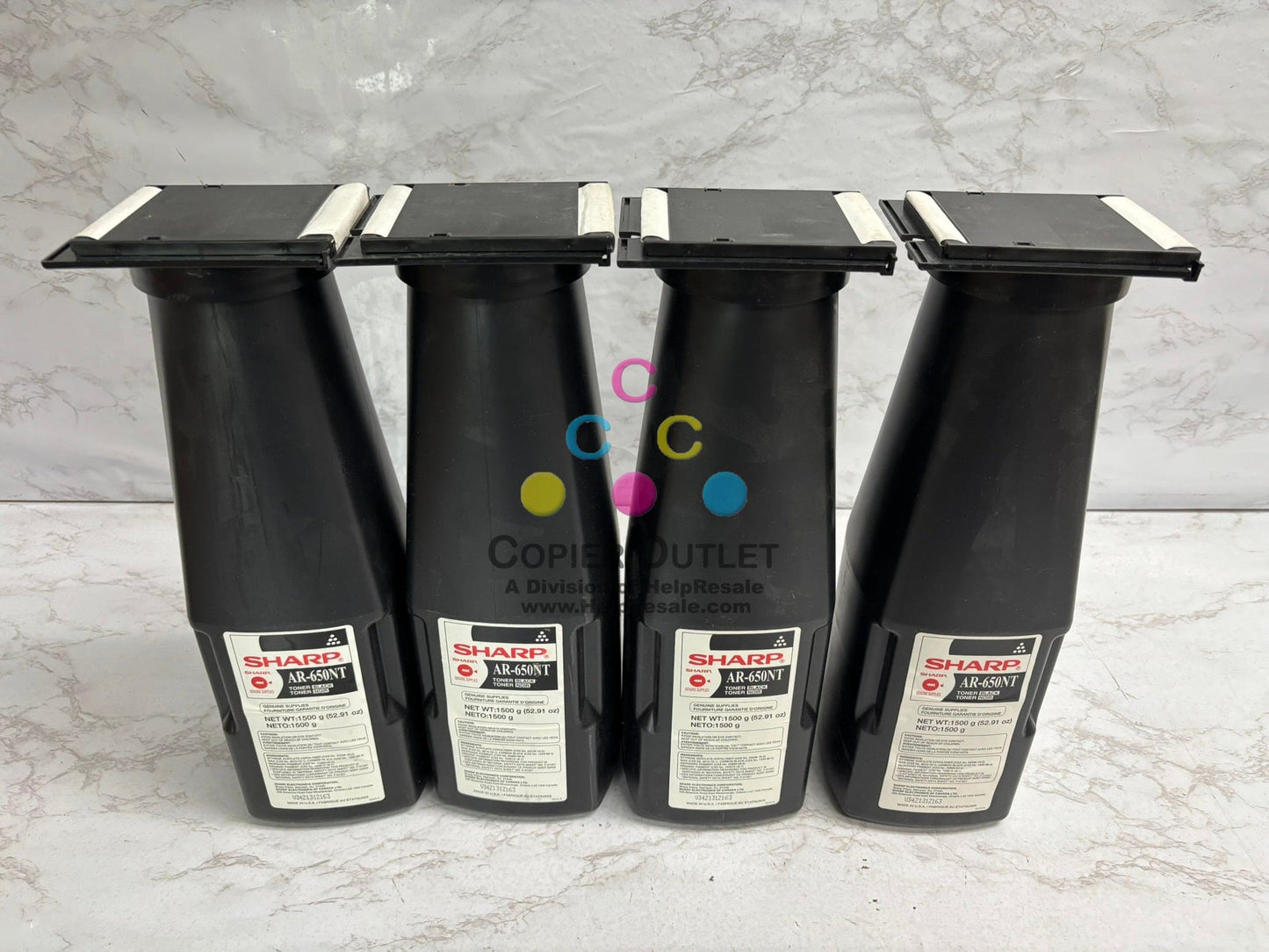 New Genuine Sharp AR-650, AR-800 Black Toners AR-650NT (4 Toners in total)