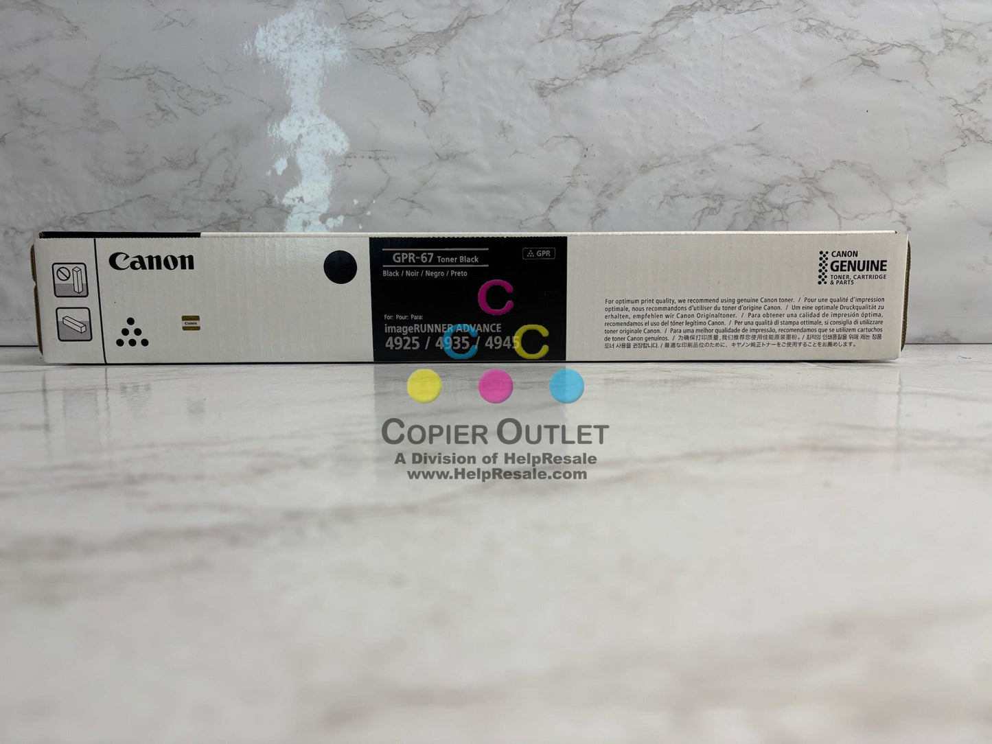 New Genuine Canon iR ADVANCE DX 4925i,4935i Black Toner GPR-67, GPR67 (5745C003)