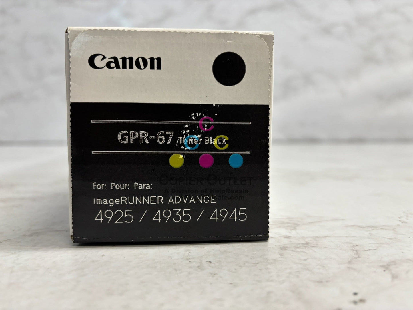 New Genuine Canon iR ADVANCE DX 4925i,4935i Black Toner GPR-67, GPR67 (5745C003)