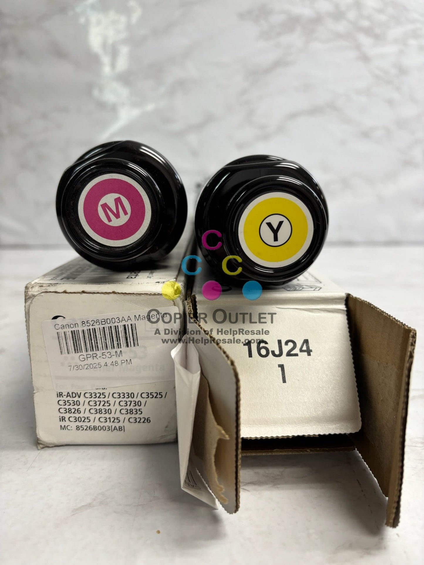 2 Open Genuine Canon iR ADV C3325i,C3330i Magenta& Yellow Toner GPR-53, GPR53