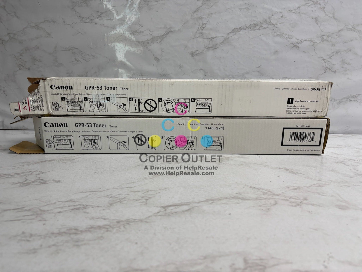 2 Open Genuine Canon iR ADV C3325i,C3330i Magenta& Yellow Toner GPR-53, GPR53