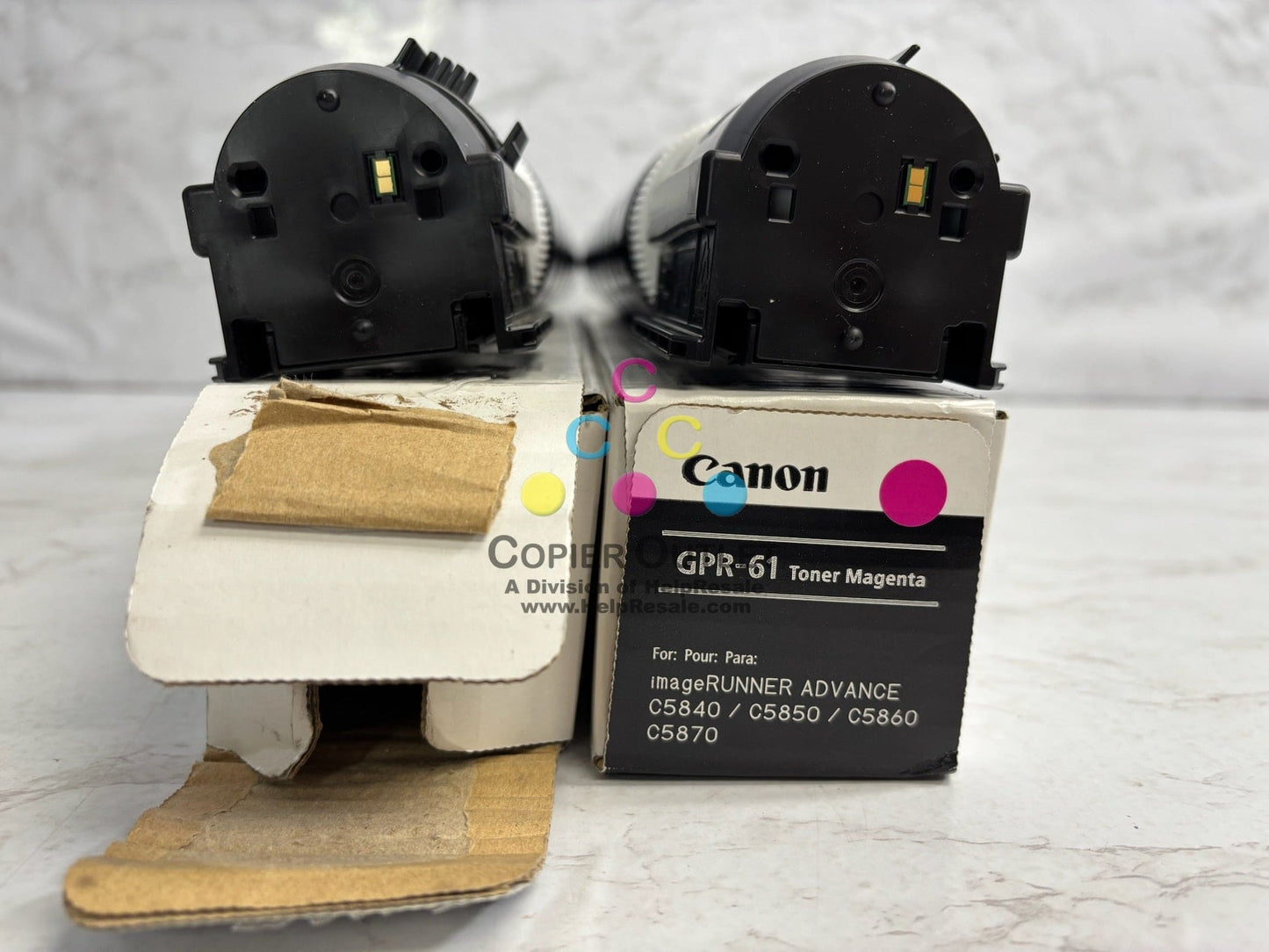 2 Open Genuine Canon iR Adv C5840i,C5850i CM Toners GPR-61 (No Yellow&Black)