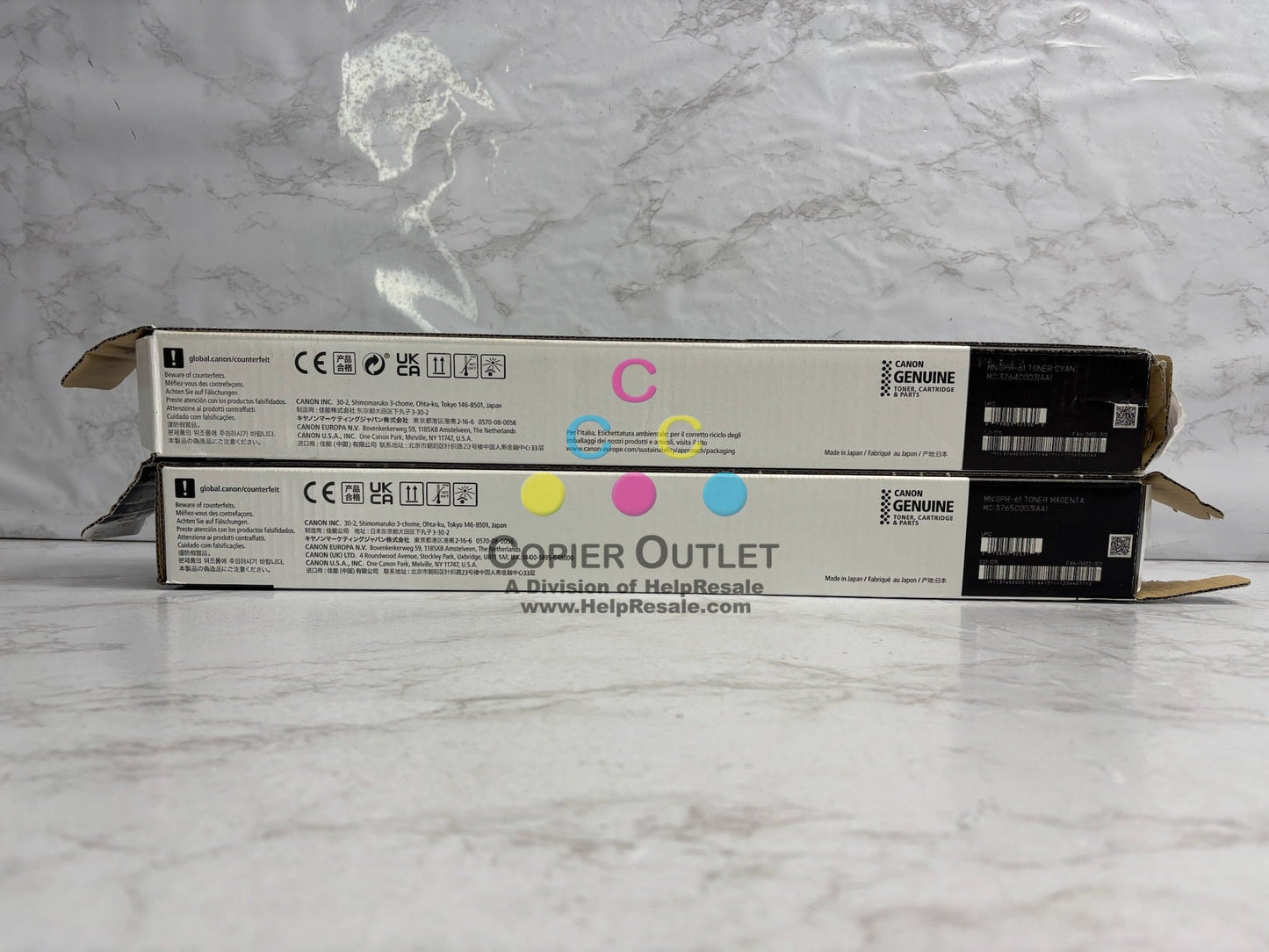 2 Open Genuine Canon iR Adv C5840i,C5850i CM Toners GPR-61 (No Yellow&Black)
