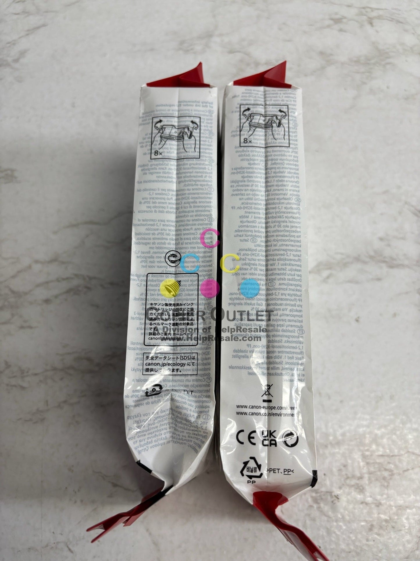 2 New Genuine Canon iPF680 Cyan Ink Cartridge PFI-207 8790B001AA exp: 2023-2024