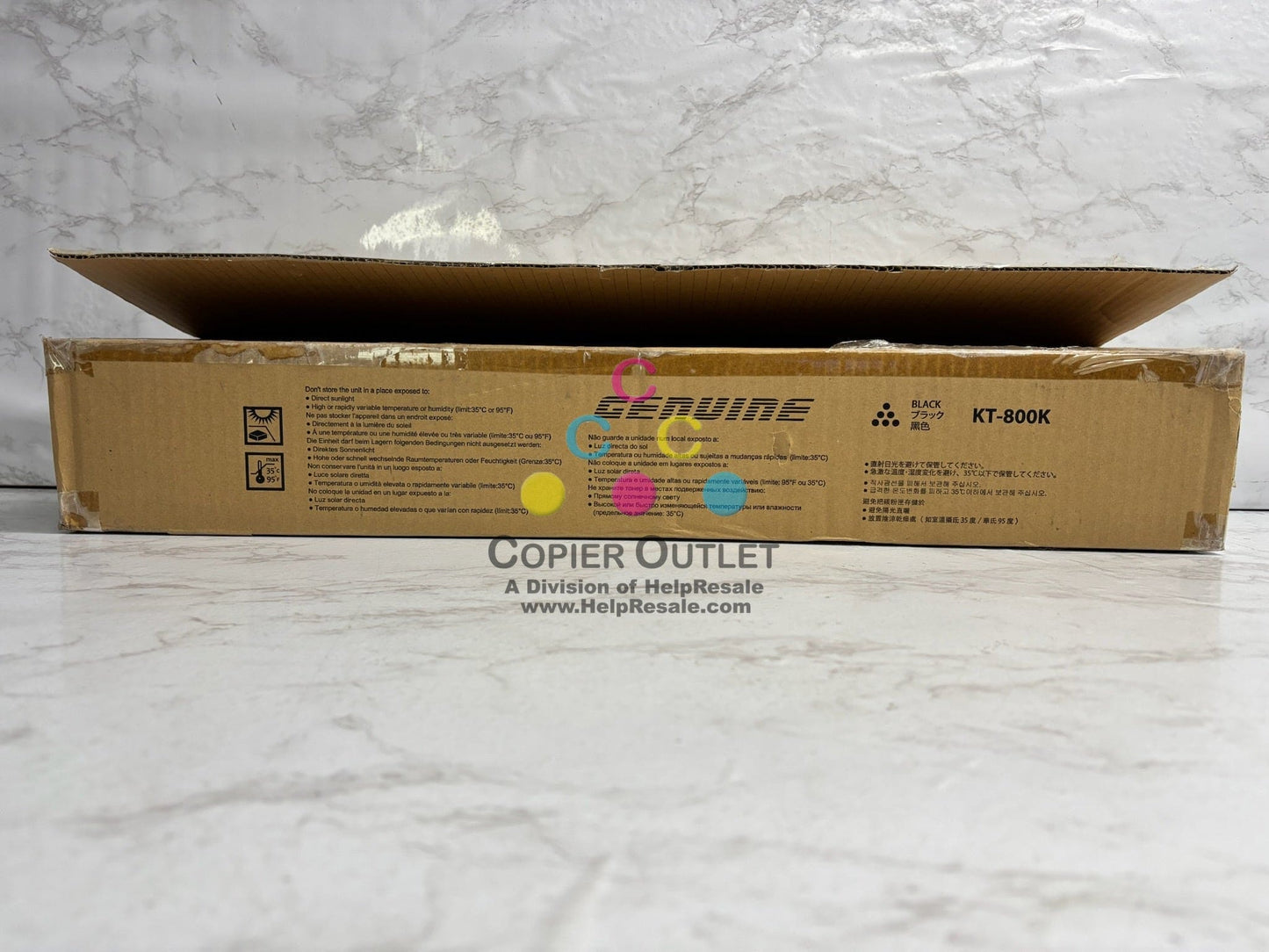 Open Genuine KIP 850,870,880 Black Toner KT-800K Z350970010N (1 Toner Only)