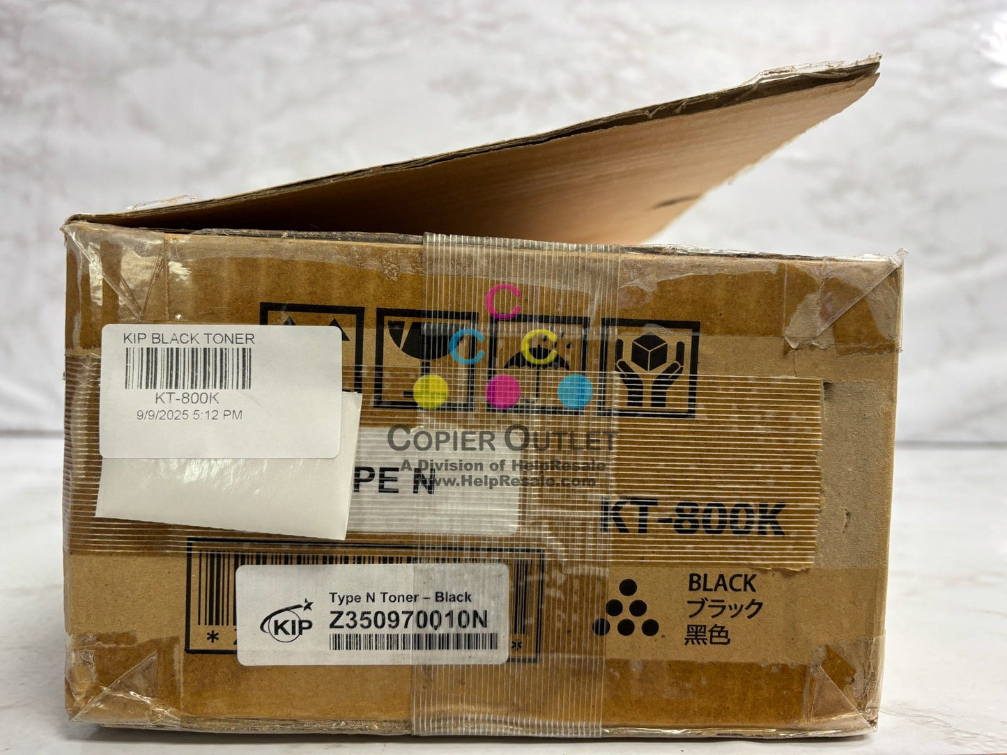 Open Genuine KIP 850,870,880 Black Toner KT-800K Z350970010N (1 Toner Only)