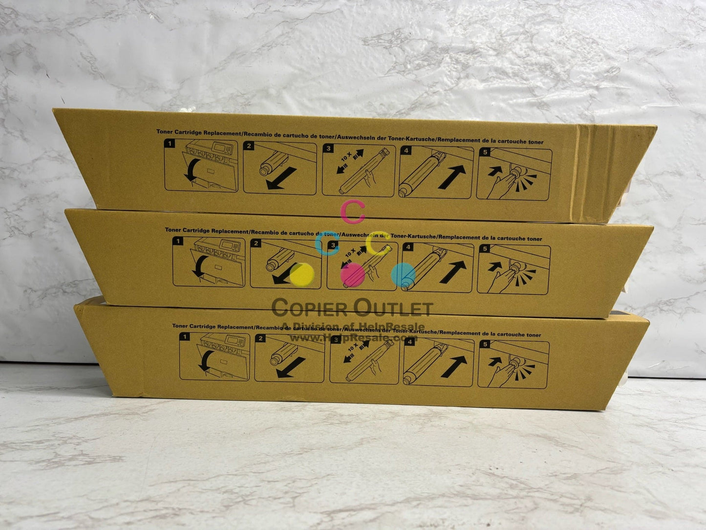 3 Katun Compatible Ricoh MPC6003,C4503,C5503,C6004 CMY Toners 841850,51,52