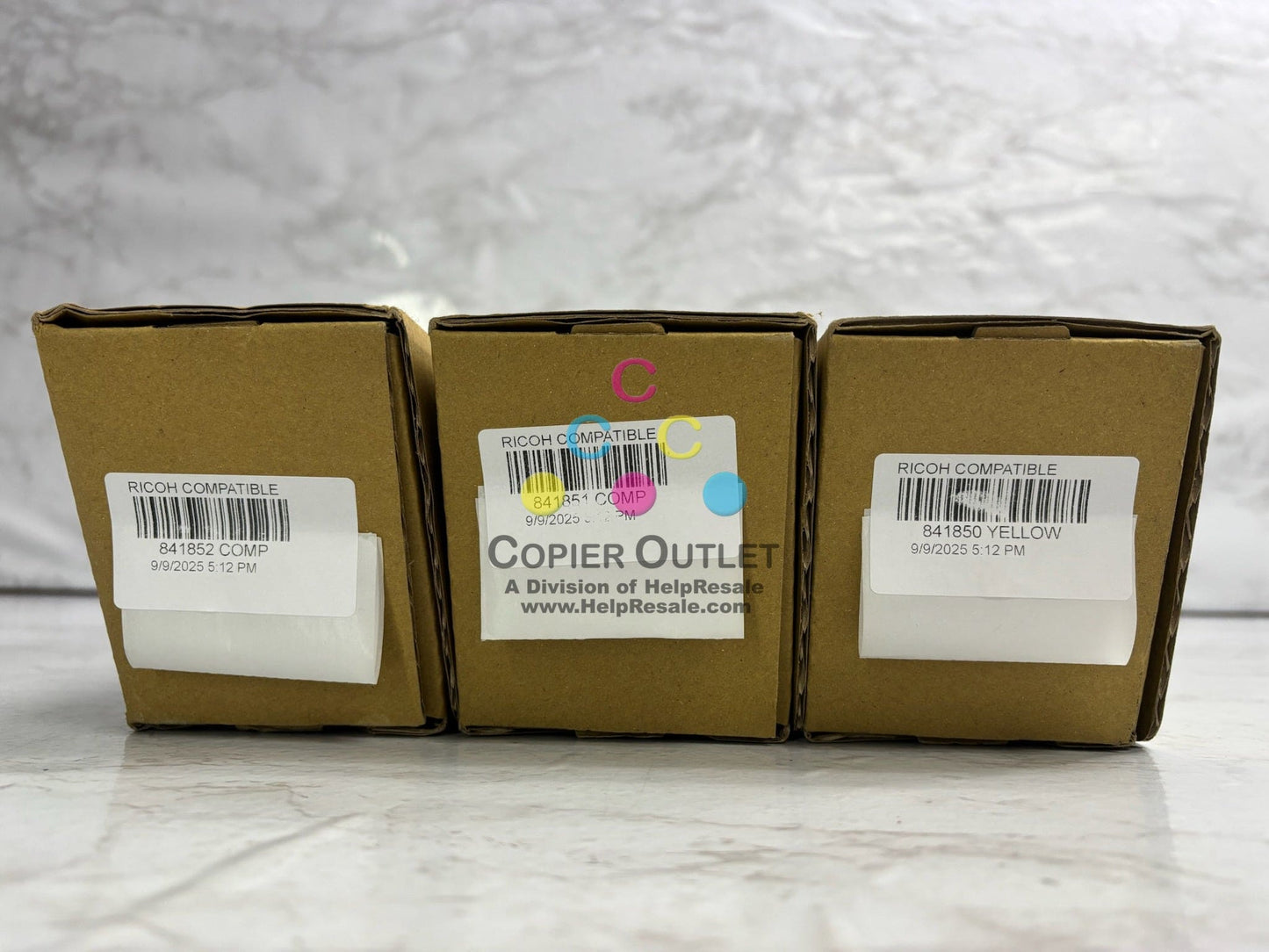 3 Katun Compatible Ricoh MPC6003,C4503,C5503,C6004 CMY Toners 841850,51,52