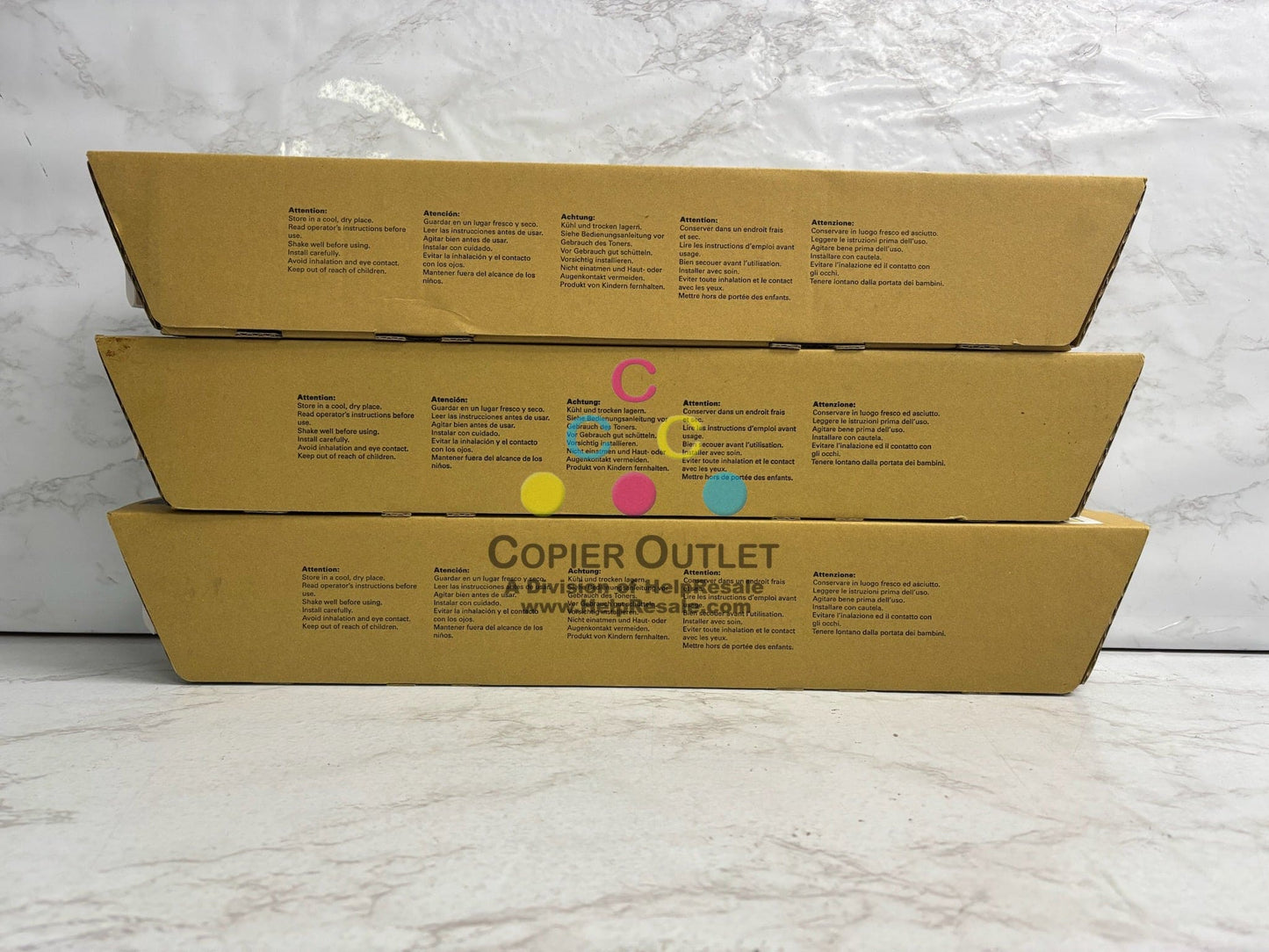 3 Katun Compatible Ricoh MPC6003,C4503,C5503,C6004 CMY Toners 841850,51,52