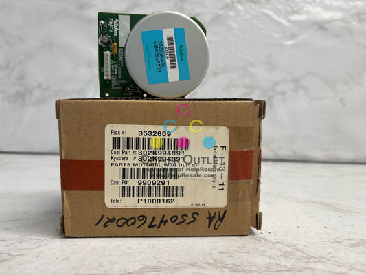 New Open Genuine Kyocera 6551ci, 7551ci Developer Drive Motor 302K994891 (2K994891)
