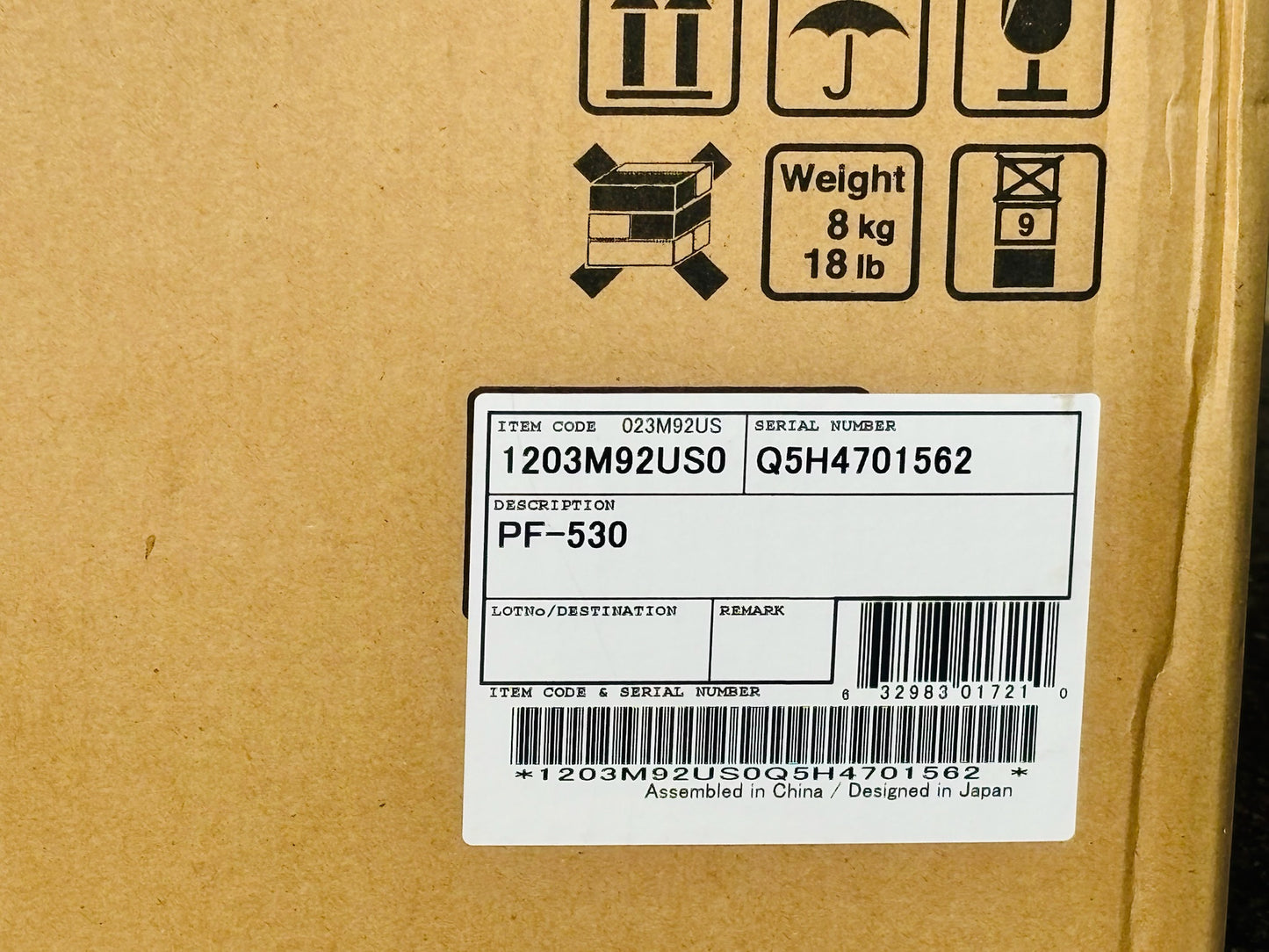 Genuine Kyocera FS-C2026MFP, FS-C2126MFP Multi Paper Feeder PF-530,1203M92US0