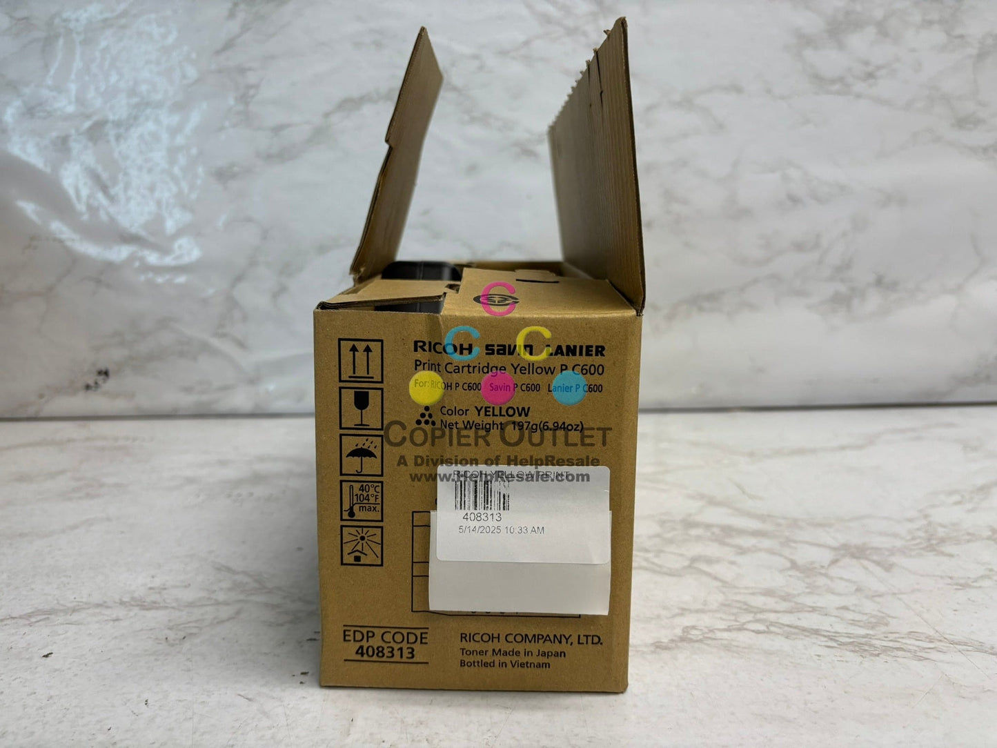 New Open Genuine Ricoh Savin Lanier P C600 Yellow Toner Cartridge 480313