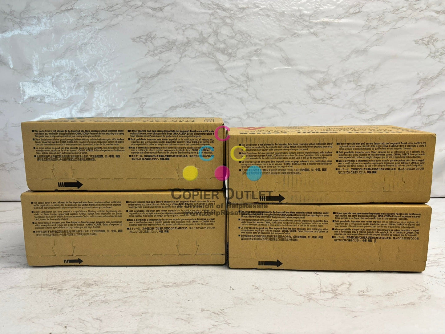 4 Genuine Ricoh Savin Lanier P C600 CMYK Toners 408310,408311,408312,408313