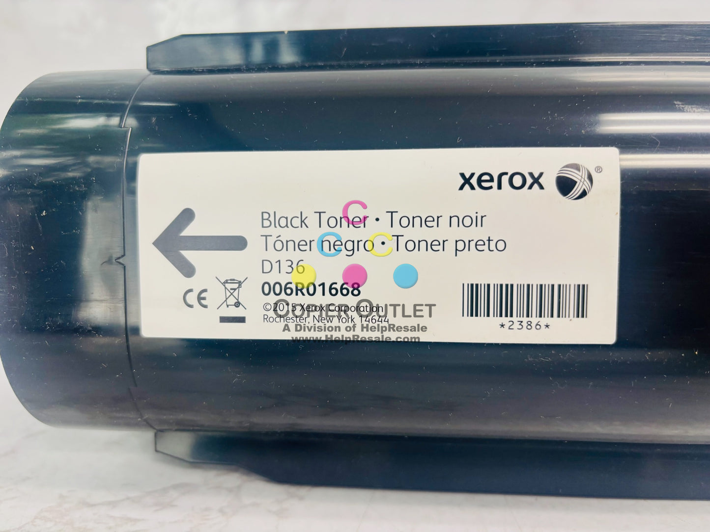 Open Genuine Xerox D136 Black Toner Cartridge 006R01668