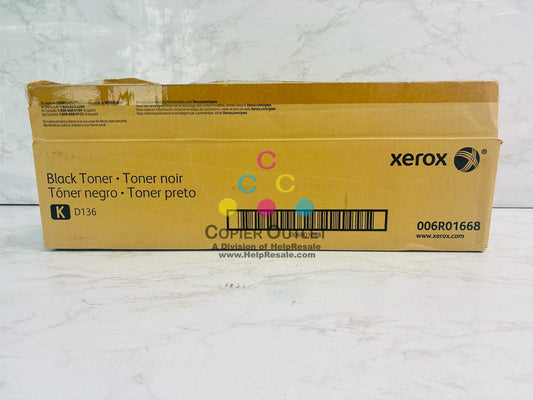 Open Genuine Xerox D136 Black Toner Cartridge 006R01668