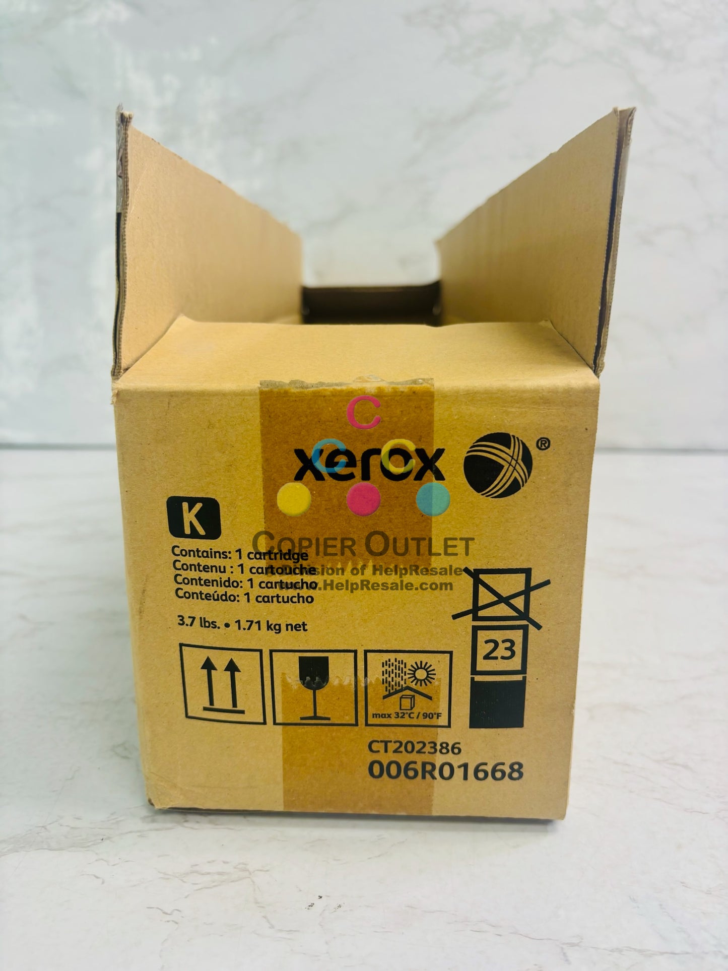 Open Genuine Xerox D136 Black Toner Cartridge 006R01668