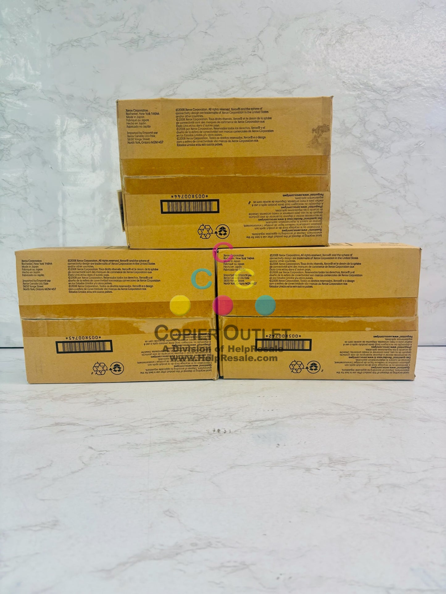 3 OEM Xerox 800, 1000 Digital CP Magenta,Yellow & Black Developer 005R00742,43,45