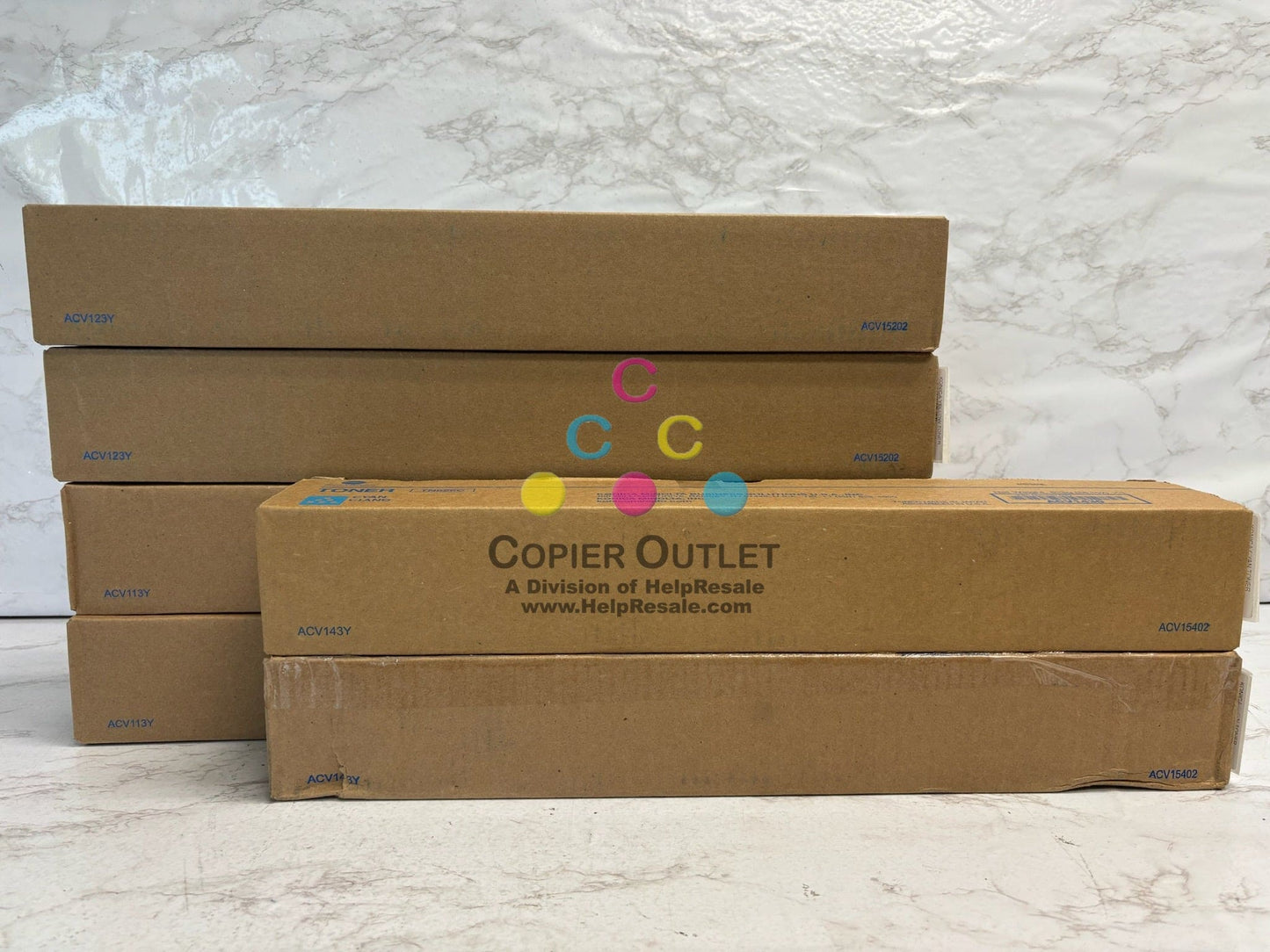 6 OEM Konica Minolta Bizhub C450i,C550i,C650i TN626 CCYYKK Toners (No Magenta)