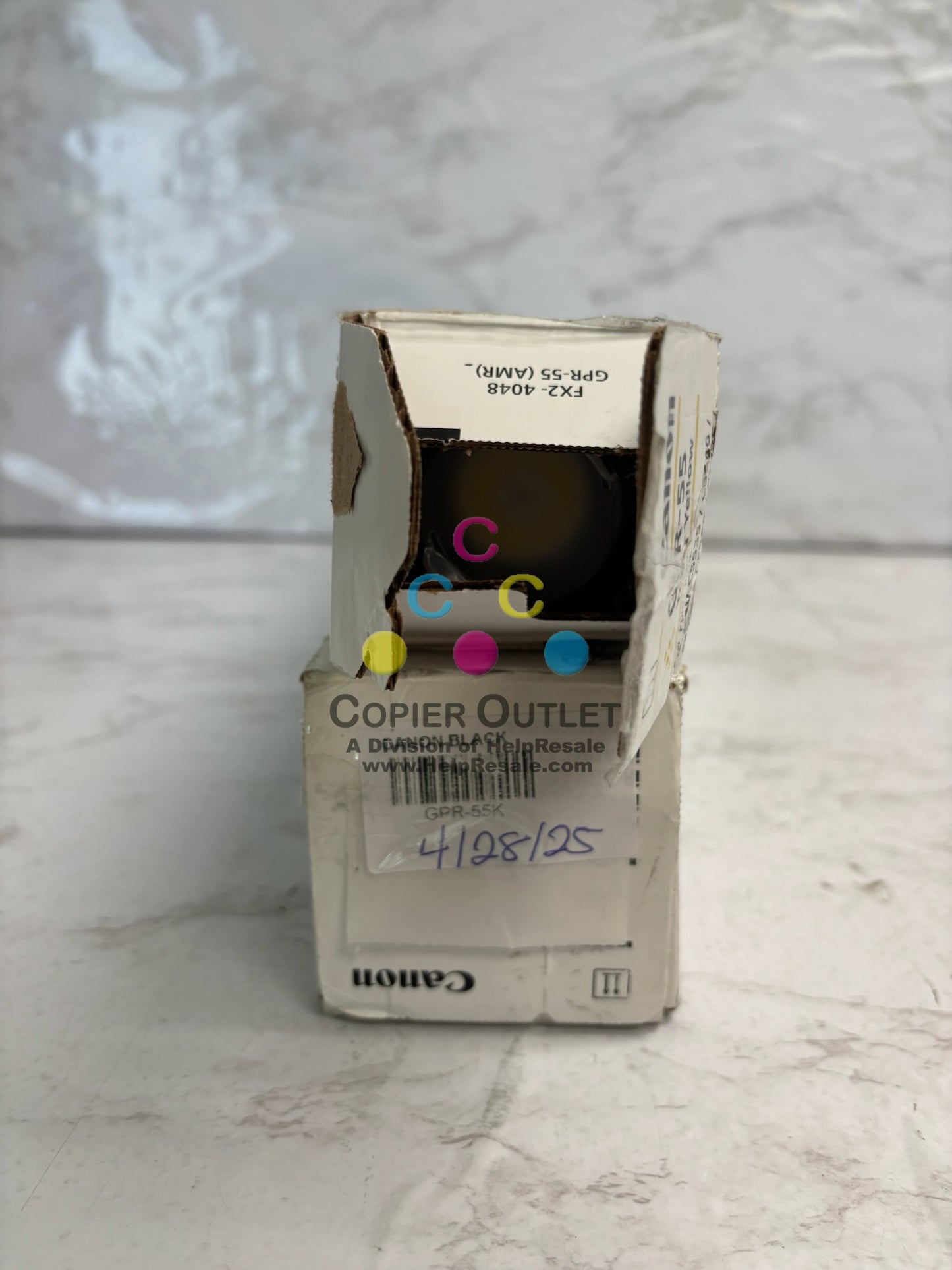 2 Open OEM Canon iR ADV C5535,C5540,C5550,C5560 GPR-55 Yellow & Black Toners