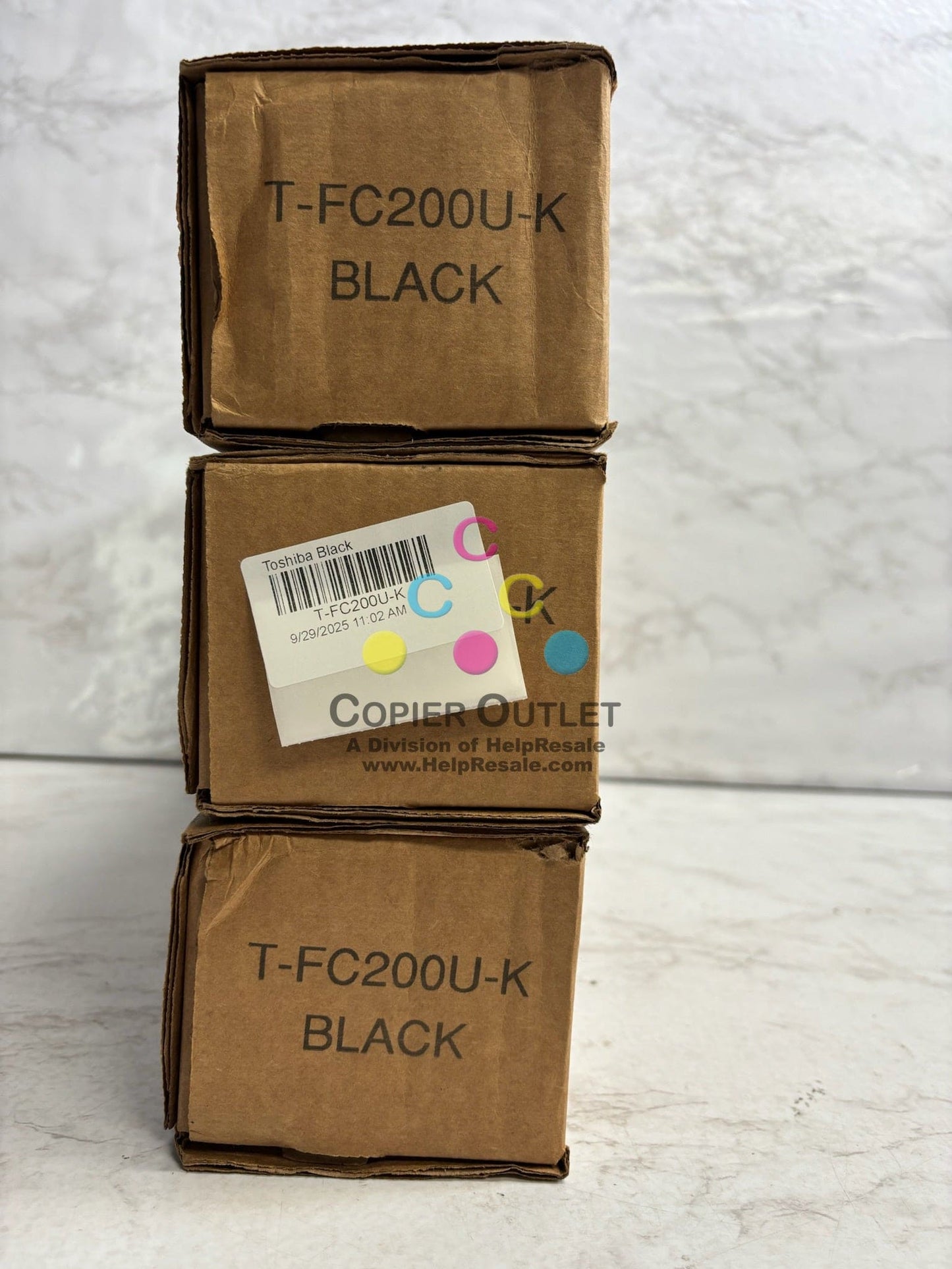 3 New Genuine Toshiba e-STUDIO 2000AC, 2500AC Black Toners T-FC200U-K