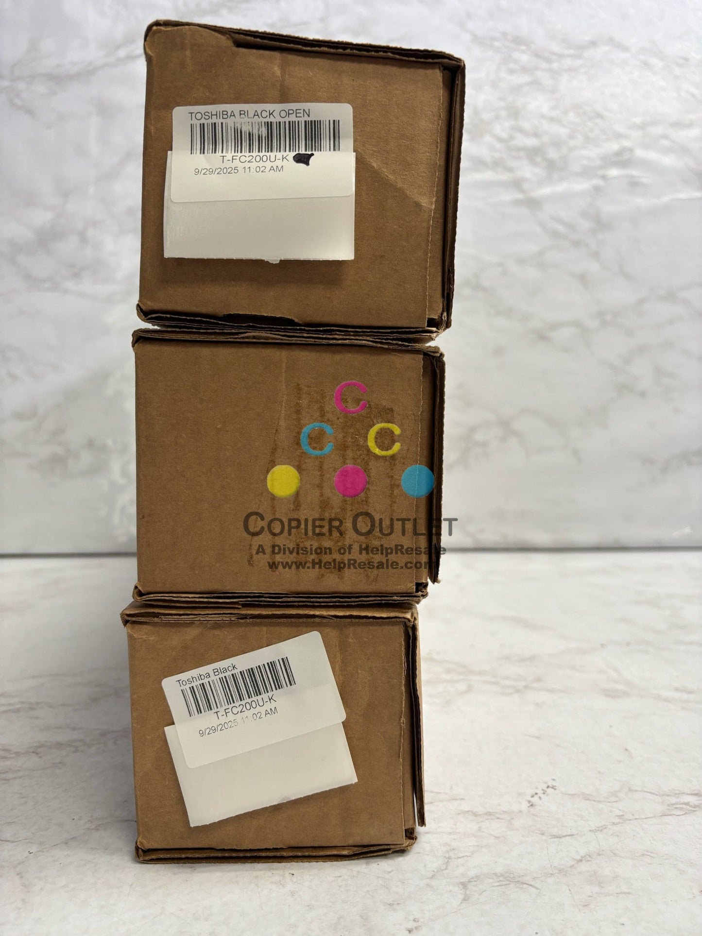 3 New Genuine Toshiba e-STUDIO 2000AC, 2500AC Black Toners T-FC200U-K