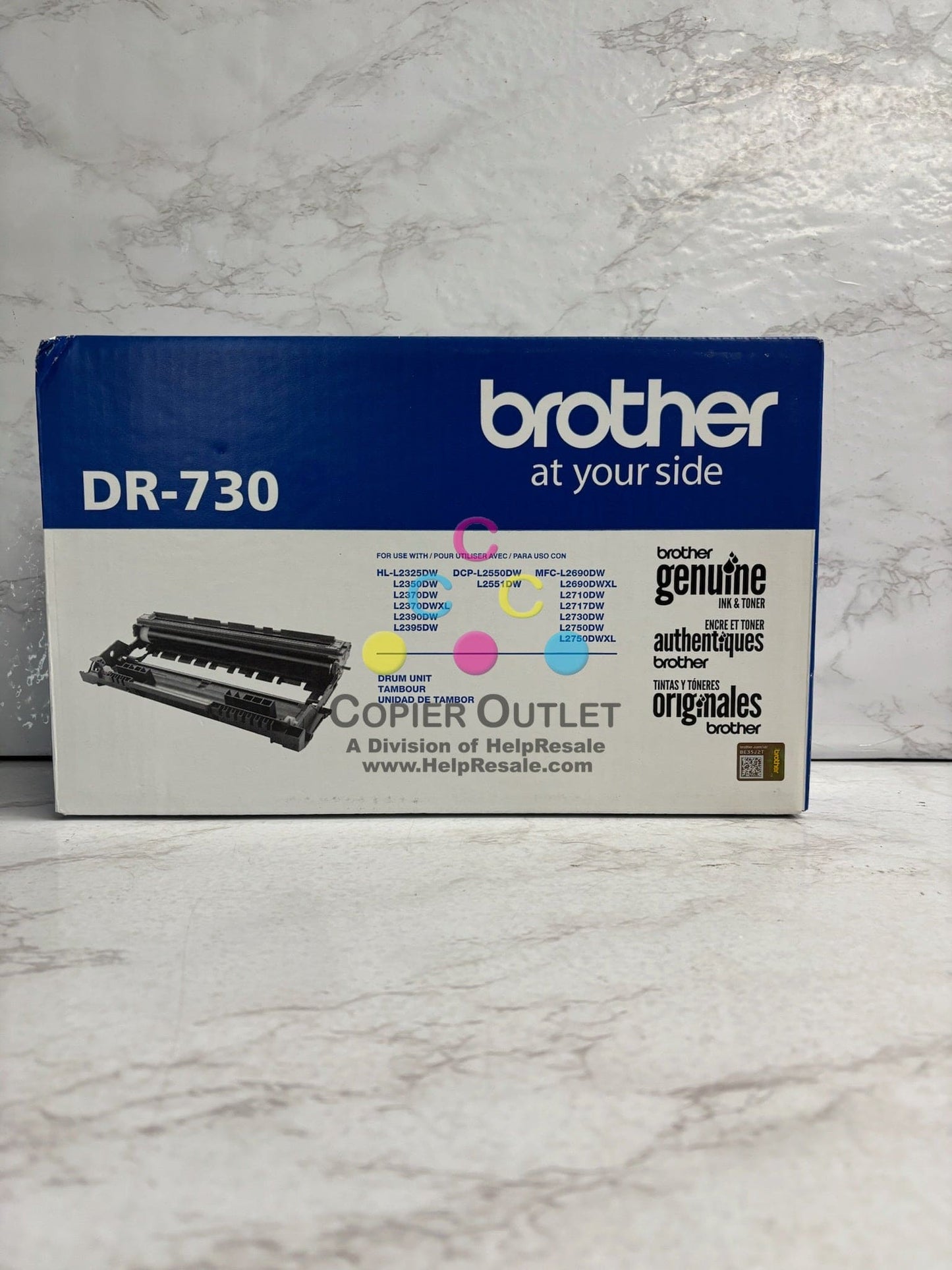 New Genuine Brother DCP-L2550DW, HL-L2350DW, HL-L2370DW Drum Unit DR-730, DR730