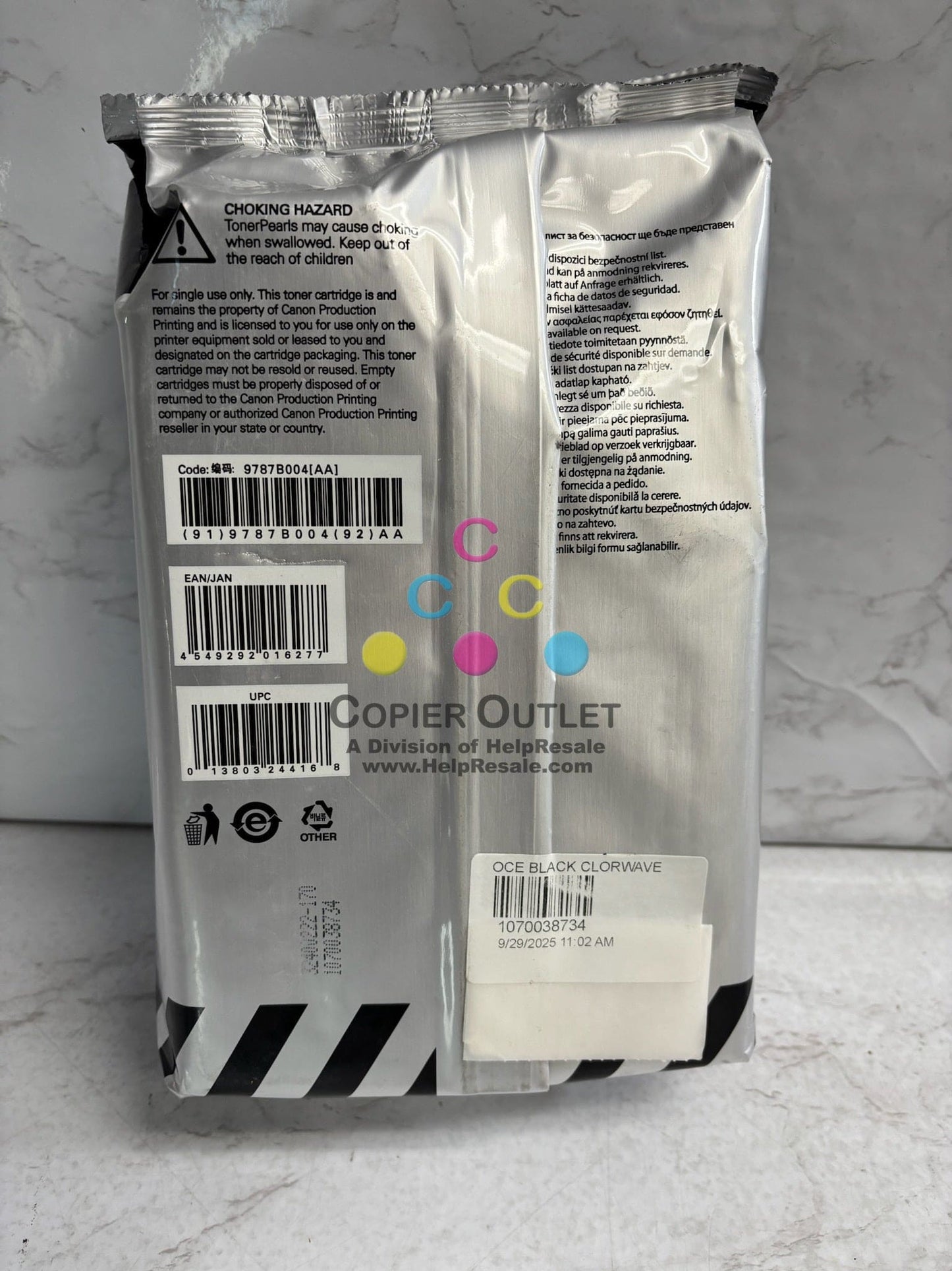 New Genuine Canon ColorWave 500 Black Toner 1070038734 (Same Day Shipping)