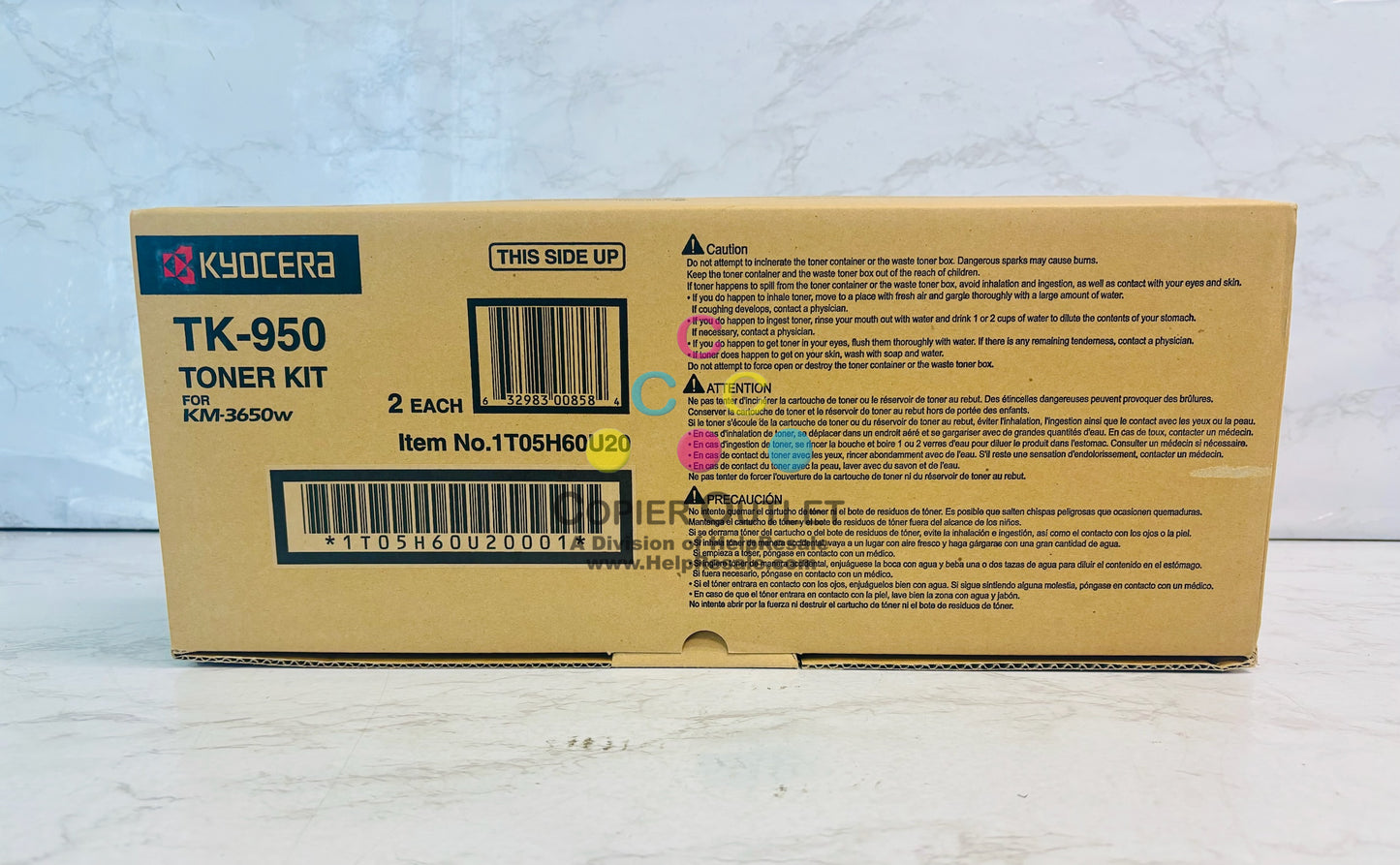 Genuine Kyocera KM-3650w Black Toner TK-950K, TK950