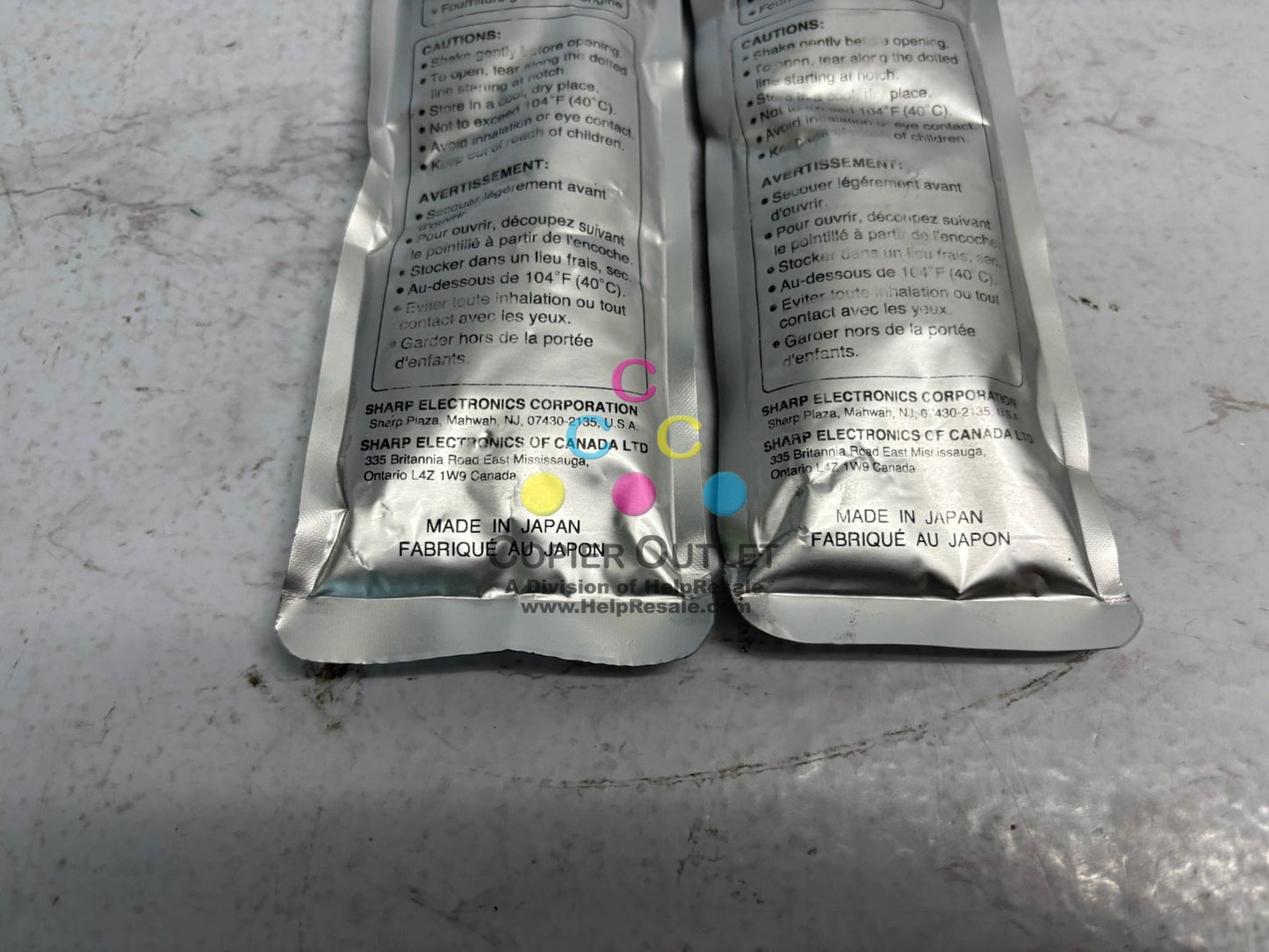 2 New OEM Sharp MX-5500N,MX-6200N Magenta & Yellow Developers MX-70NVSA