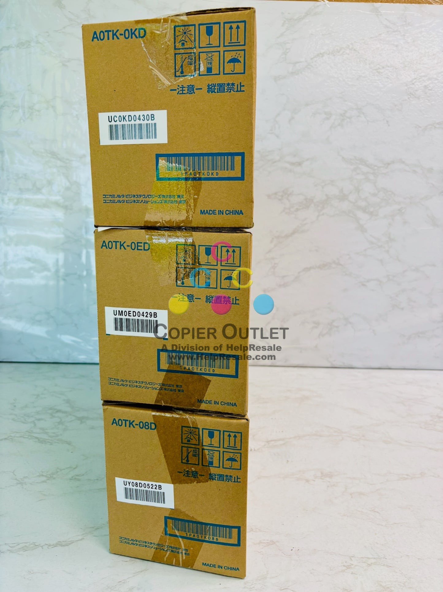 3 Genuine Konica BH C452 C552 C652 Cyan, Magenta & Yellow Imaging Unit IU612 CMY